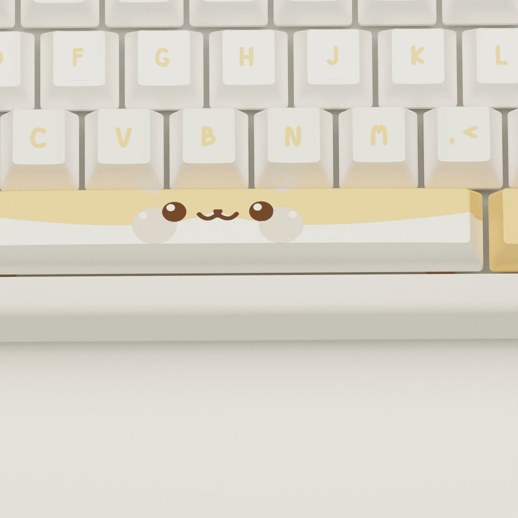 Cute Hamster Design Keycaps and Mechanical Keyboard