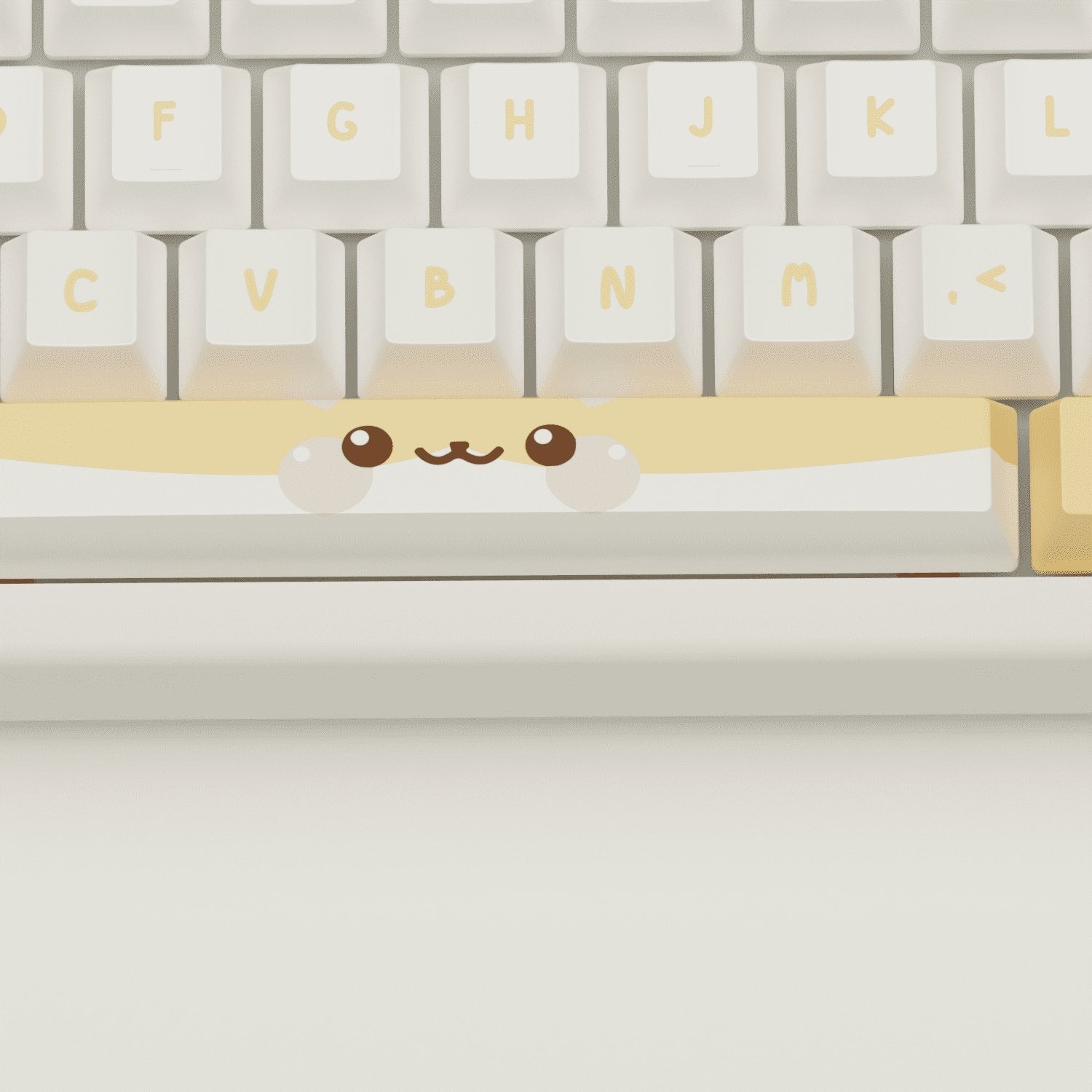 Cute Hamster Design Keycaps and Mechanical Keyboard