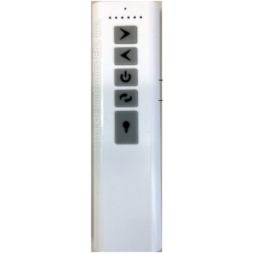 Substitute for Monte Carlo R8Y7RC04-CF Visual Comfort Ceiling Fan Remote Control | 2.4 GHz - 7rc04-cf100001 [DC1-DC8-KIT]