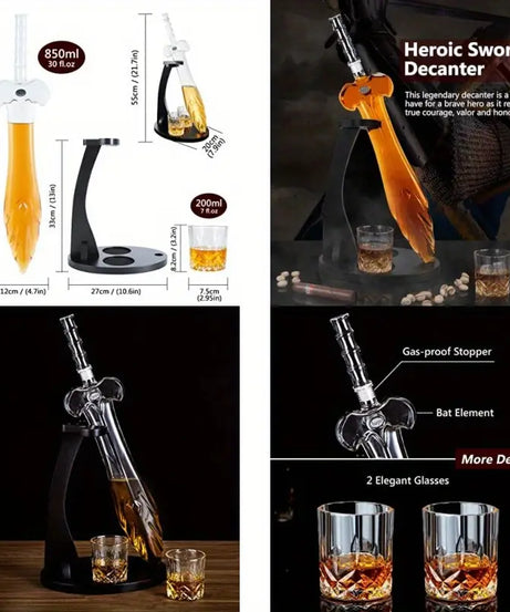 Legendary Sword Decanter Gift Set