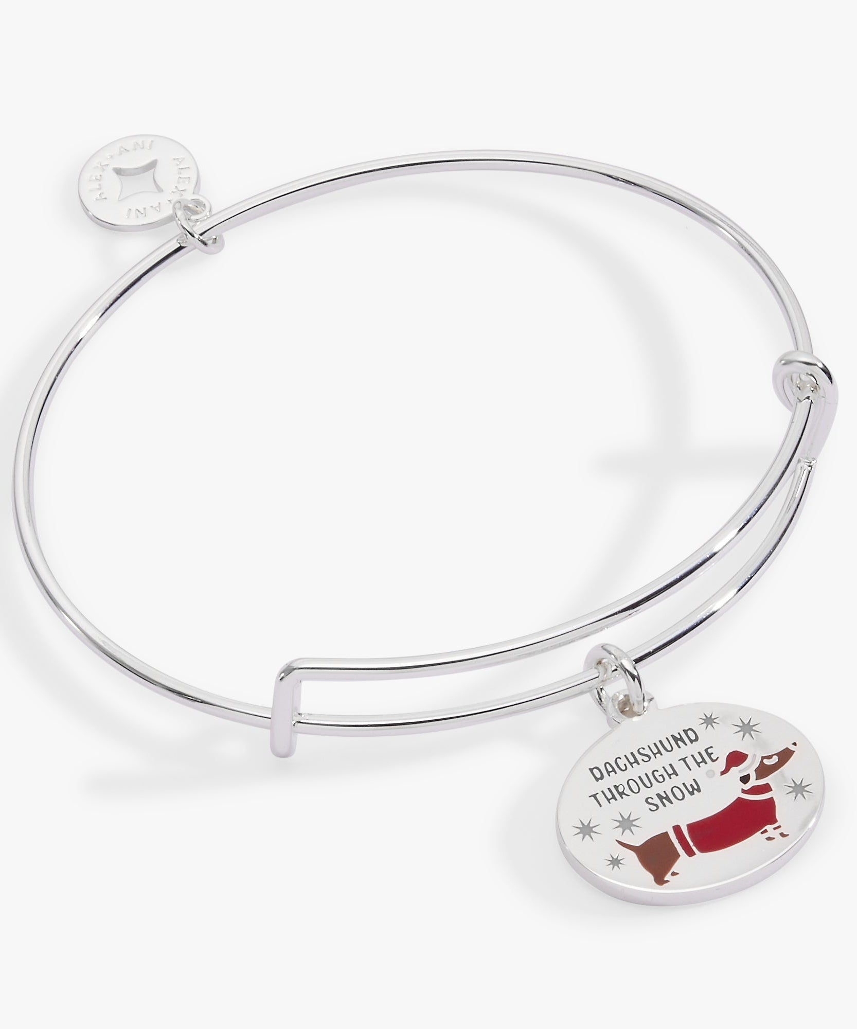 'Dachshund Through The Snow' Dog Charm Bangle