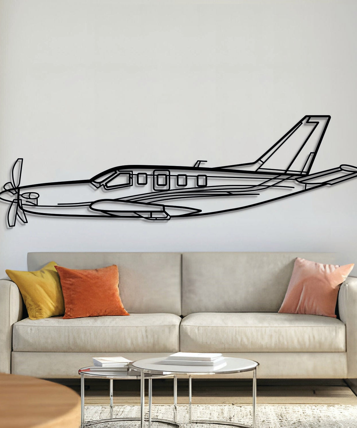 TBM Metallflugzeug Wandkunst - NCP0143