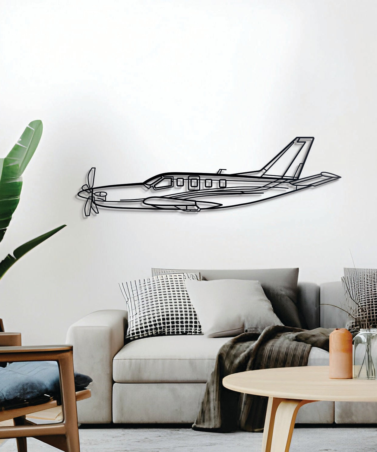 TBM Metallflugzeug Wandkunst - NCP0143