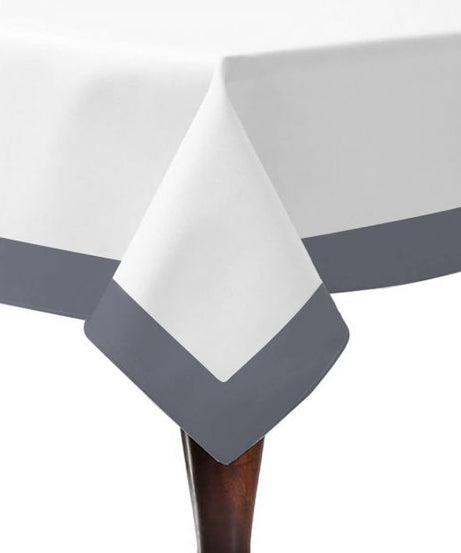 Border Frame Poly Cotton Table Cloth