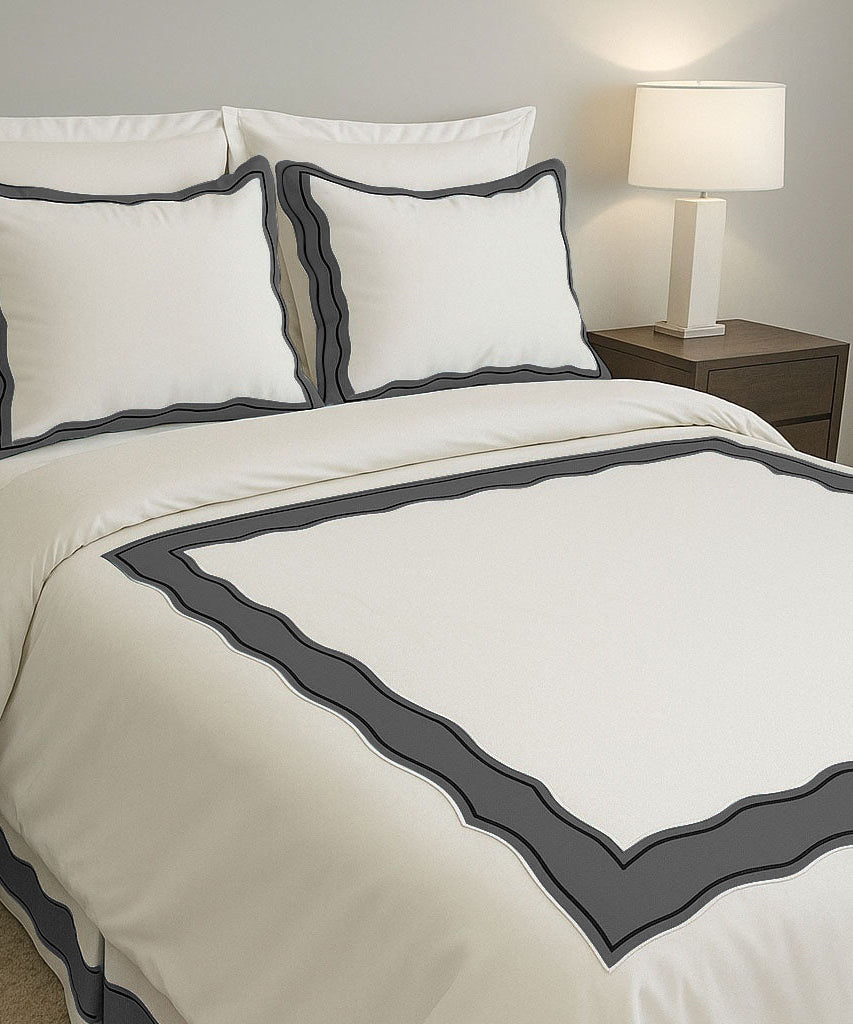 Sagrisa Applique Embroidery Cotton Duvet Cover Set