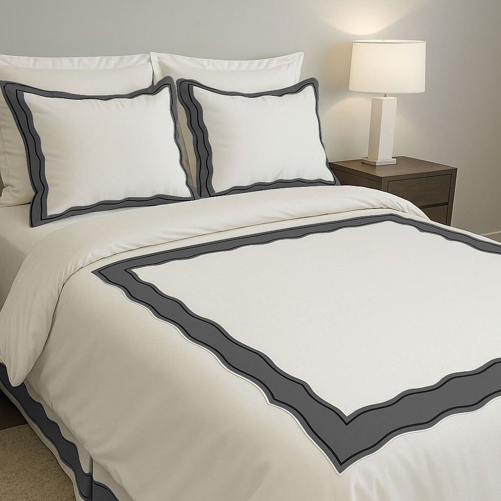 Sagrisa Applique Embroidery Cotton Duvet Cover Set
