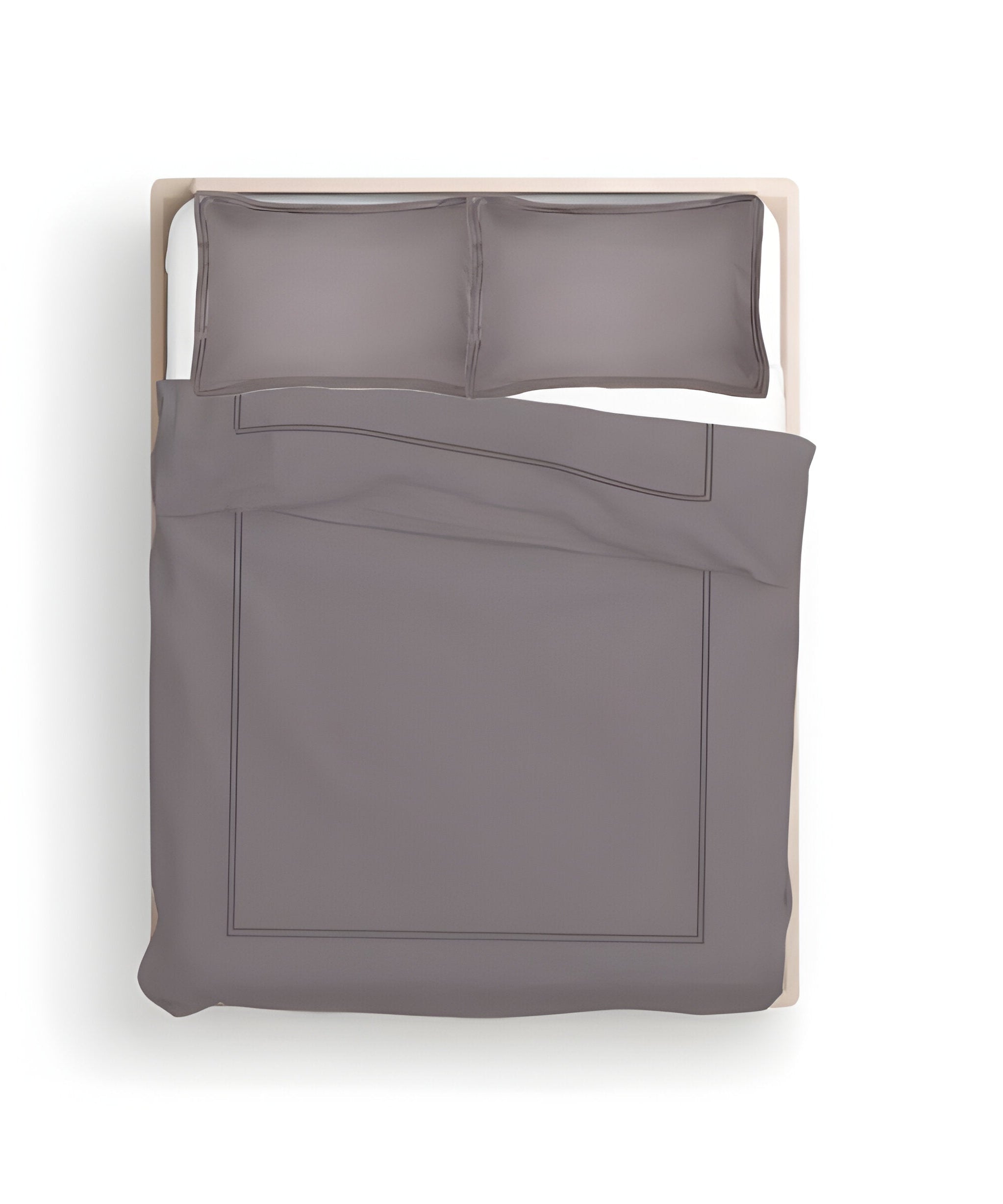 400TC Cotton Luxurious Double Embroidery Sateen Solid Duvet Cover Set