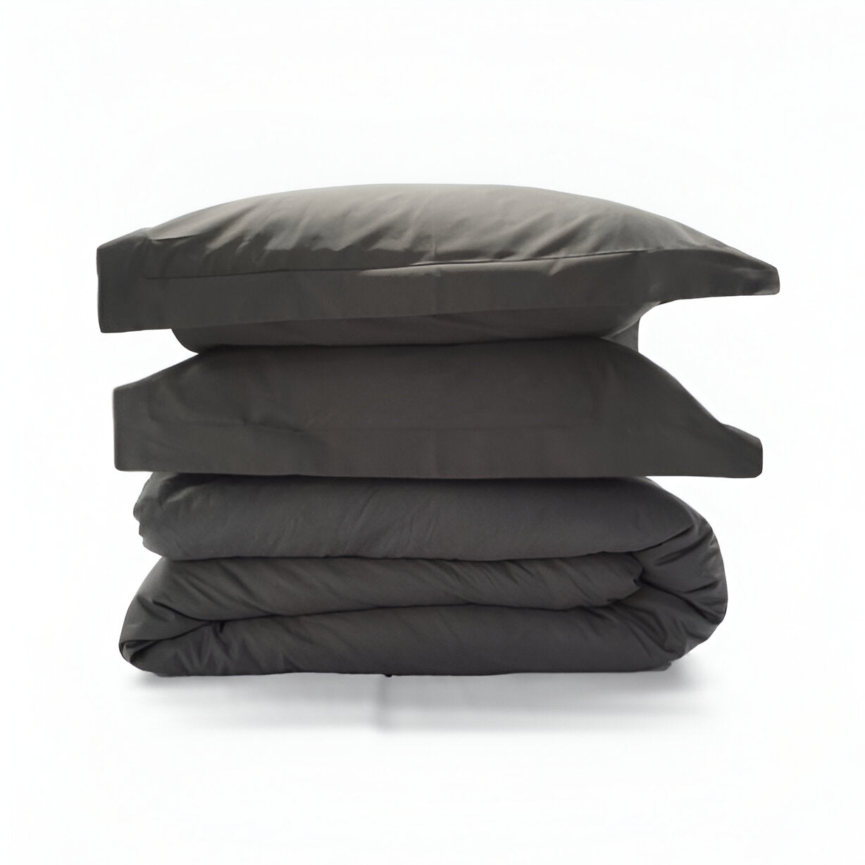 400TC Sateen Solid Cotton Round Duvet Cover Set