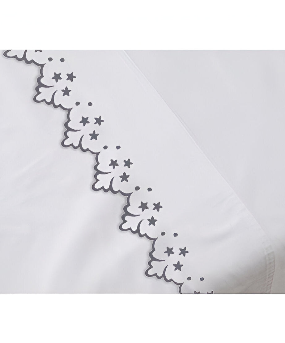 Elegant Flower Embroidered Duvet Cover Set