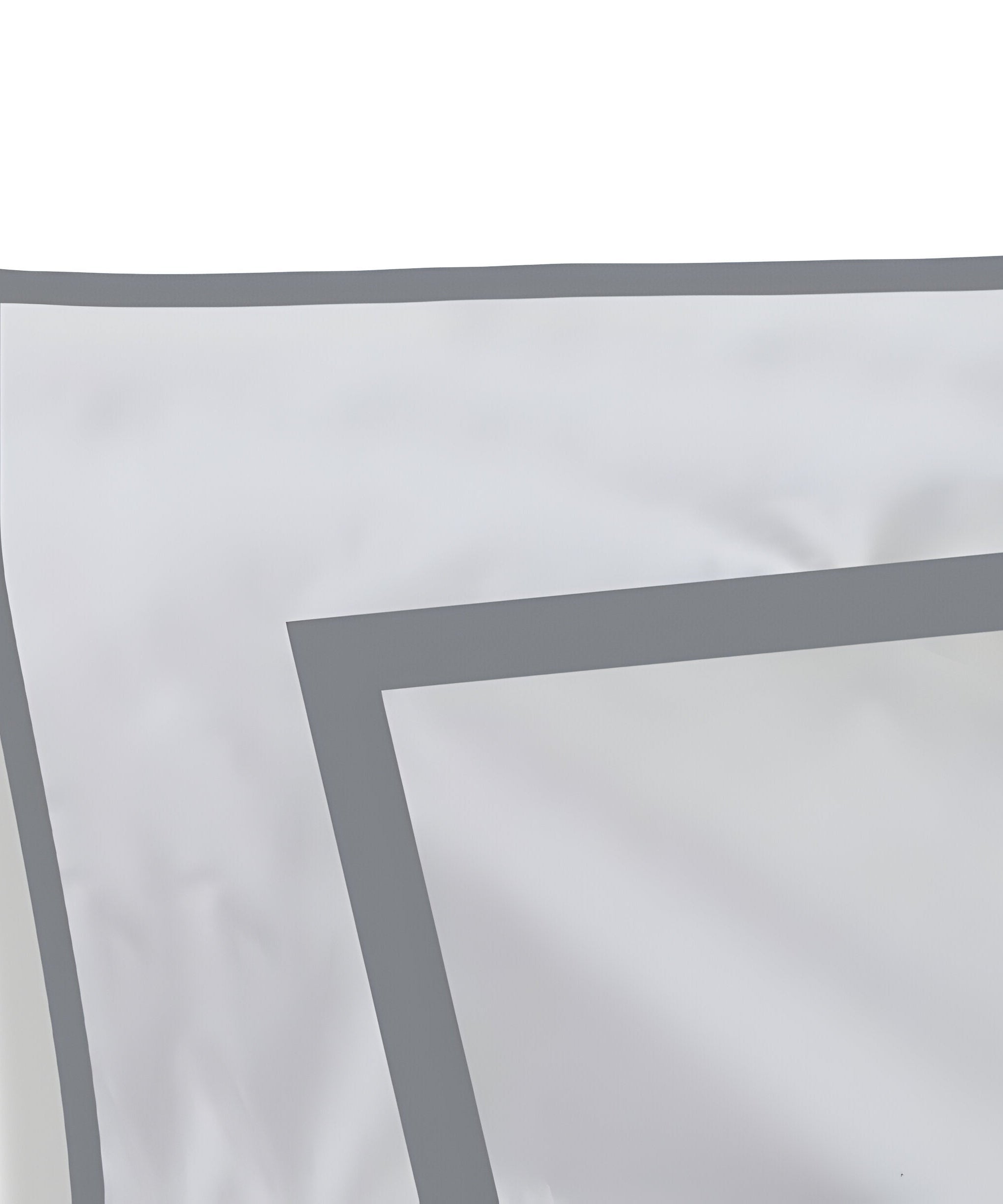 400TC Embroidery & Border Cotton Sateen Solid Duvet Cover Set