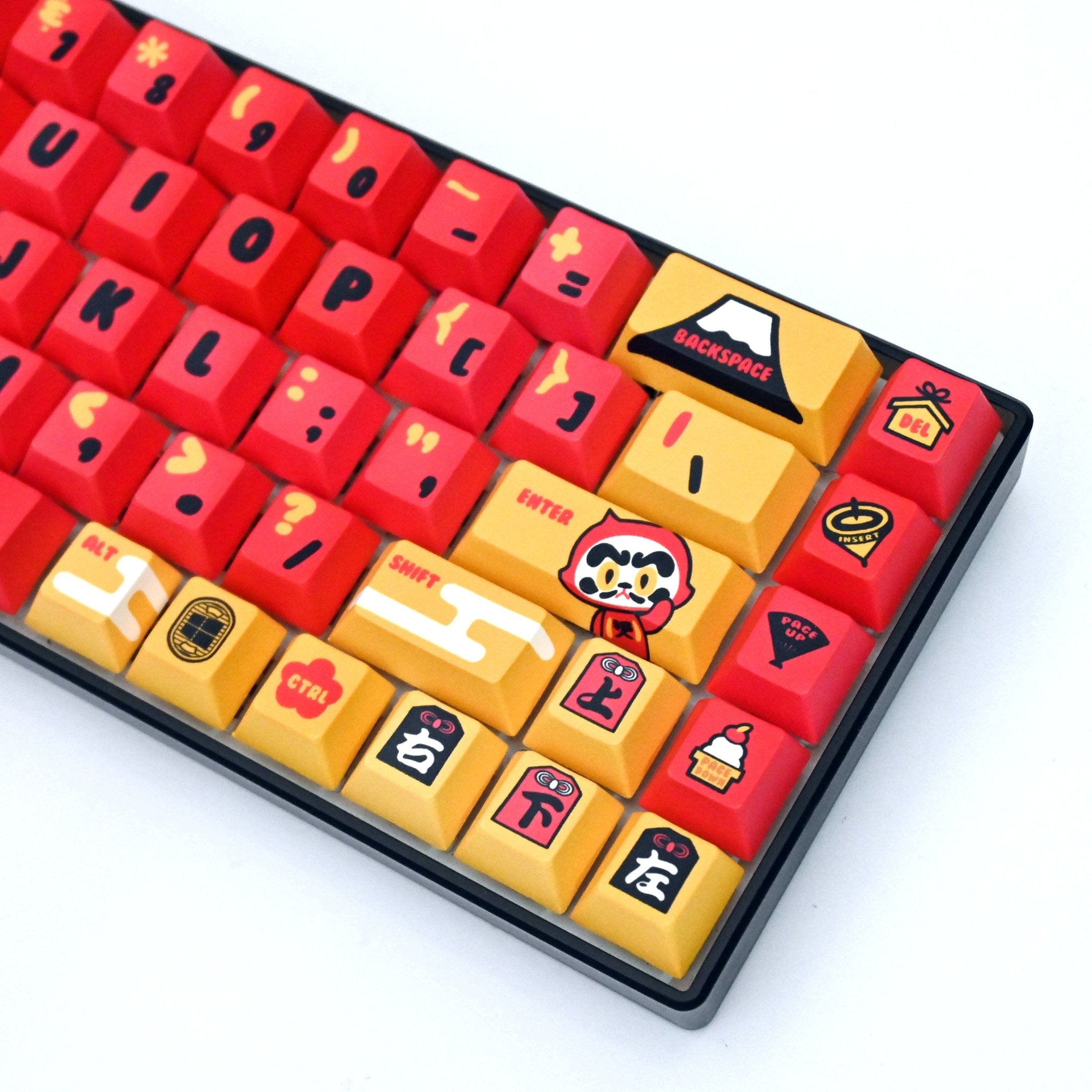 Daruma Neko Sama keycap set by Michael Chuah
