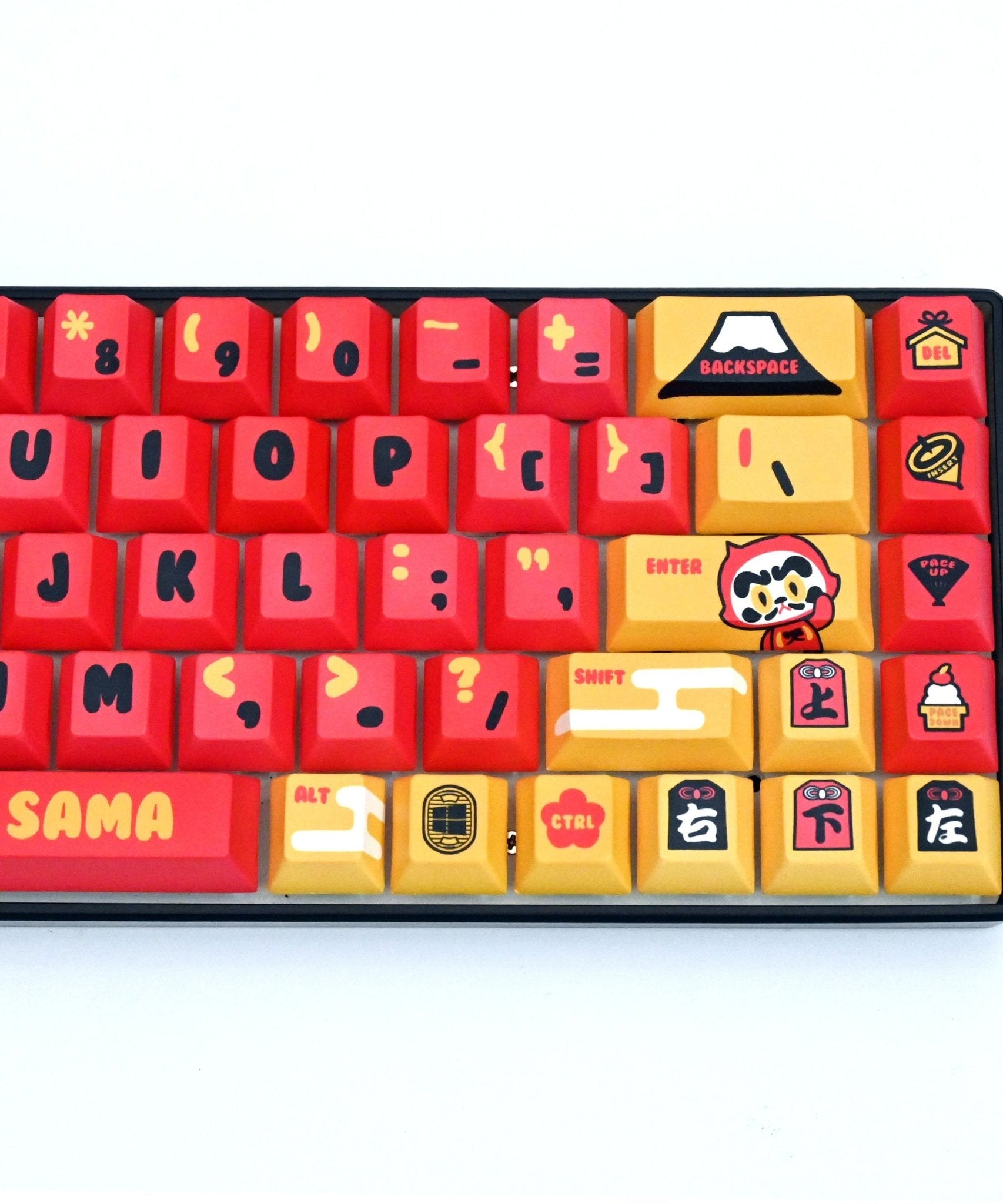 Daruma Neko Sama keycap set by Michael Chuah