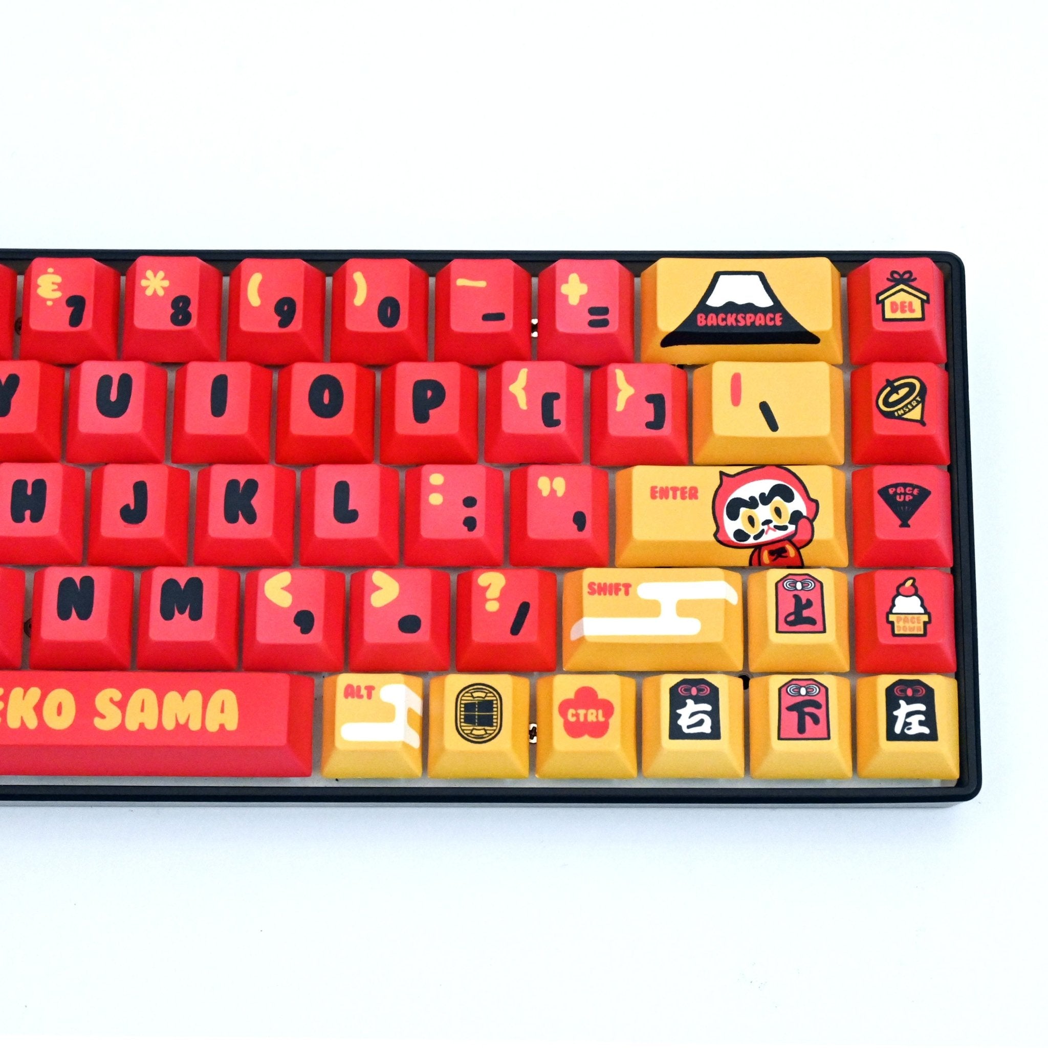 Daruma Neko Sama keycap set by Michael Chuah
