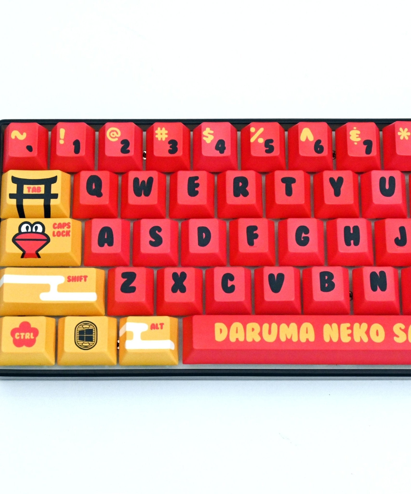 Daruma Neko Sama keycap set by Michael Chuah