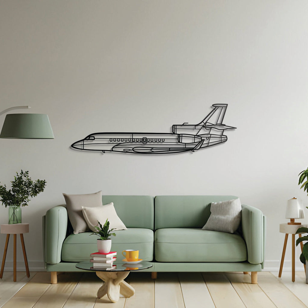 Falcon 7X Metal Aircraft Wall Art - NCP0086
