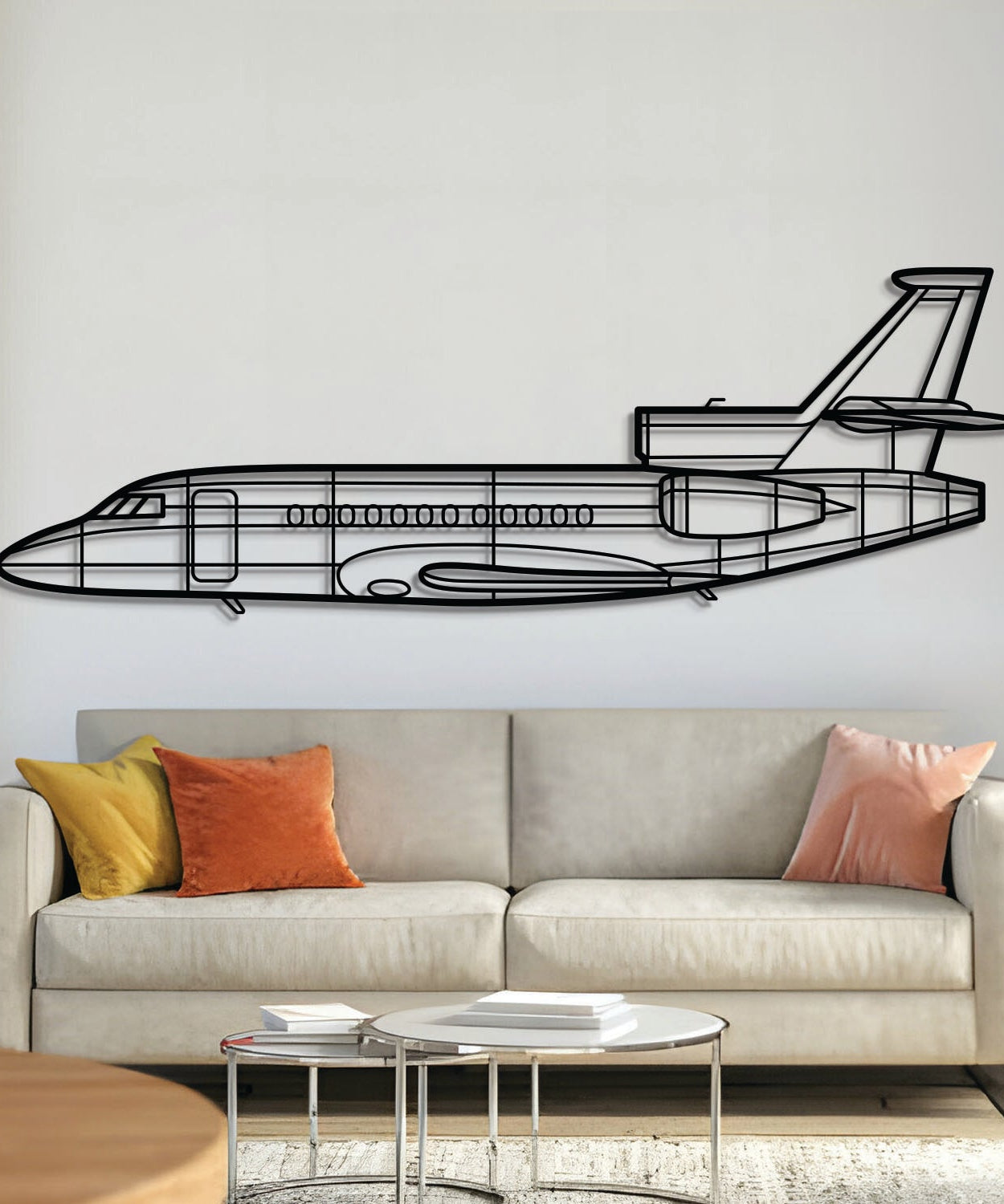 Falcon 900EX Metall-Wandbild Flugzeug - NCP0087