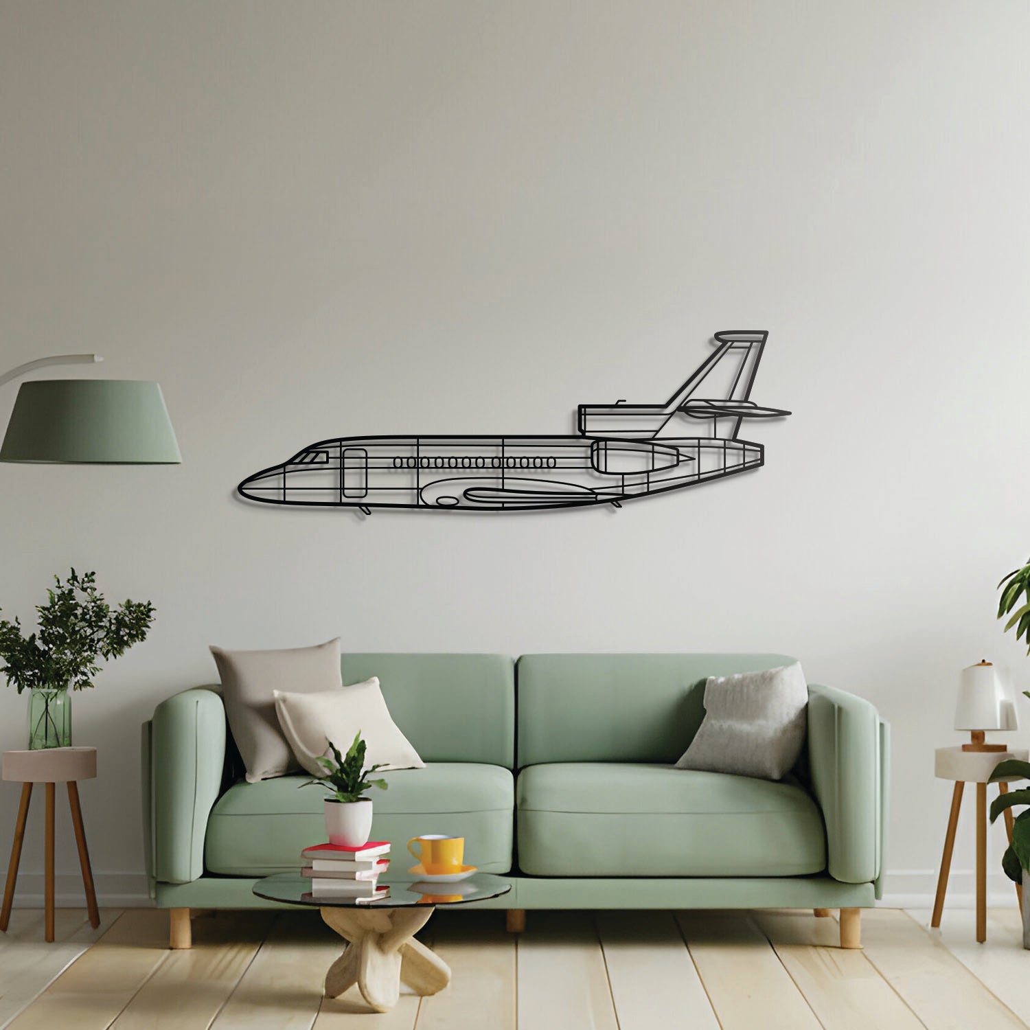 Falcon 900EX Metall-Wandbild Flugzeug - NCP0087
