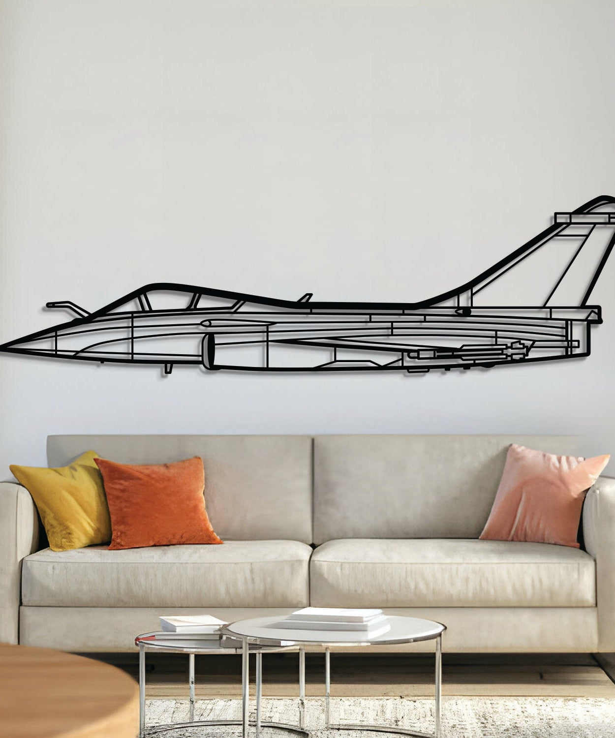 Rafale C Metall Flugzeug Wandkunst - NCP0193