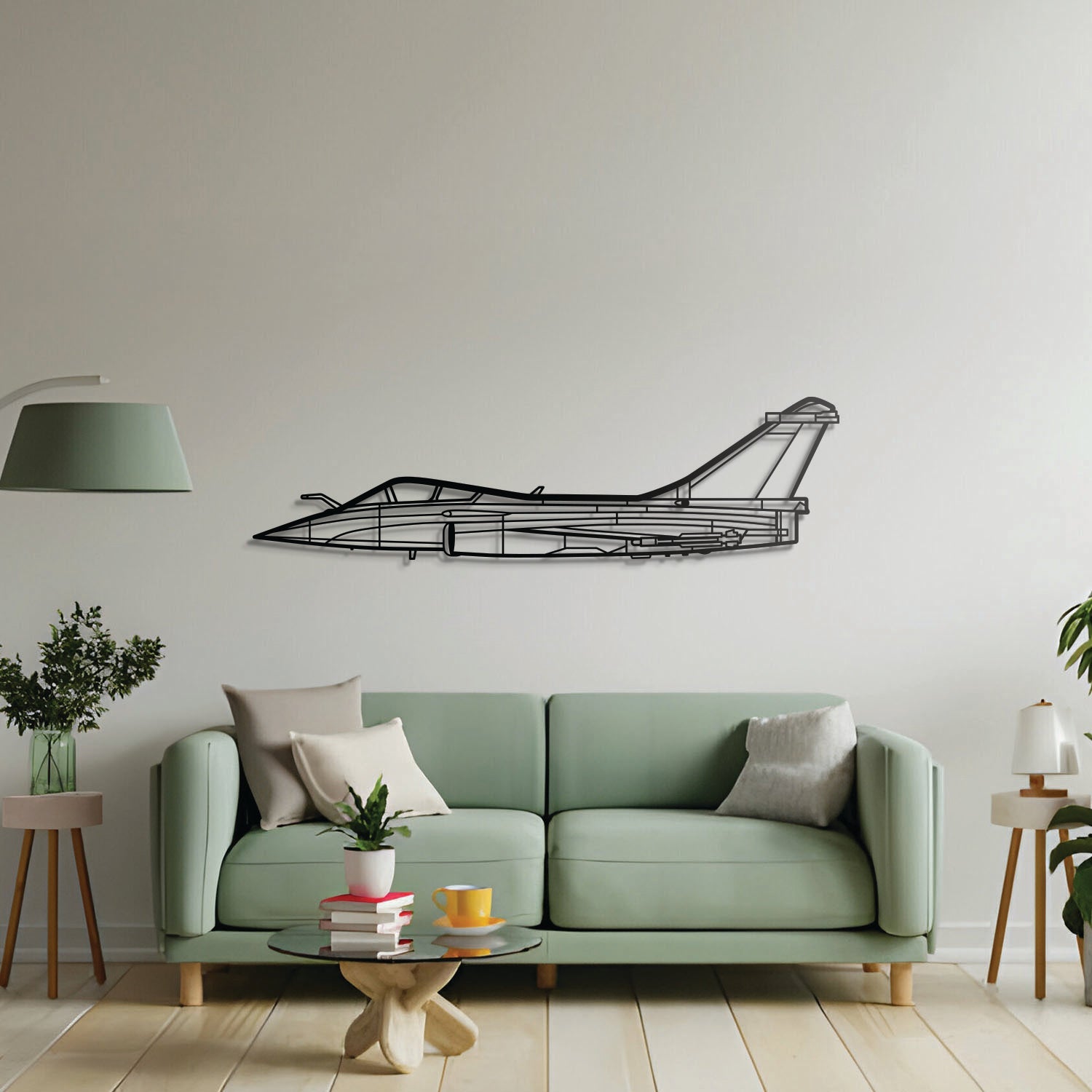 Rafale C Metall Flugzeug Wandkunst - NCP0193