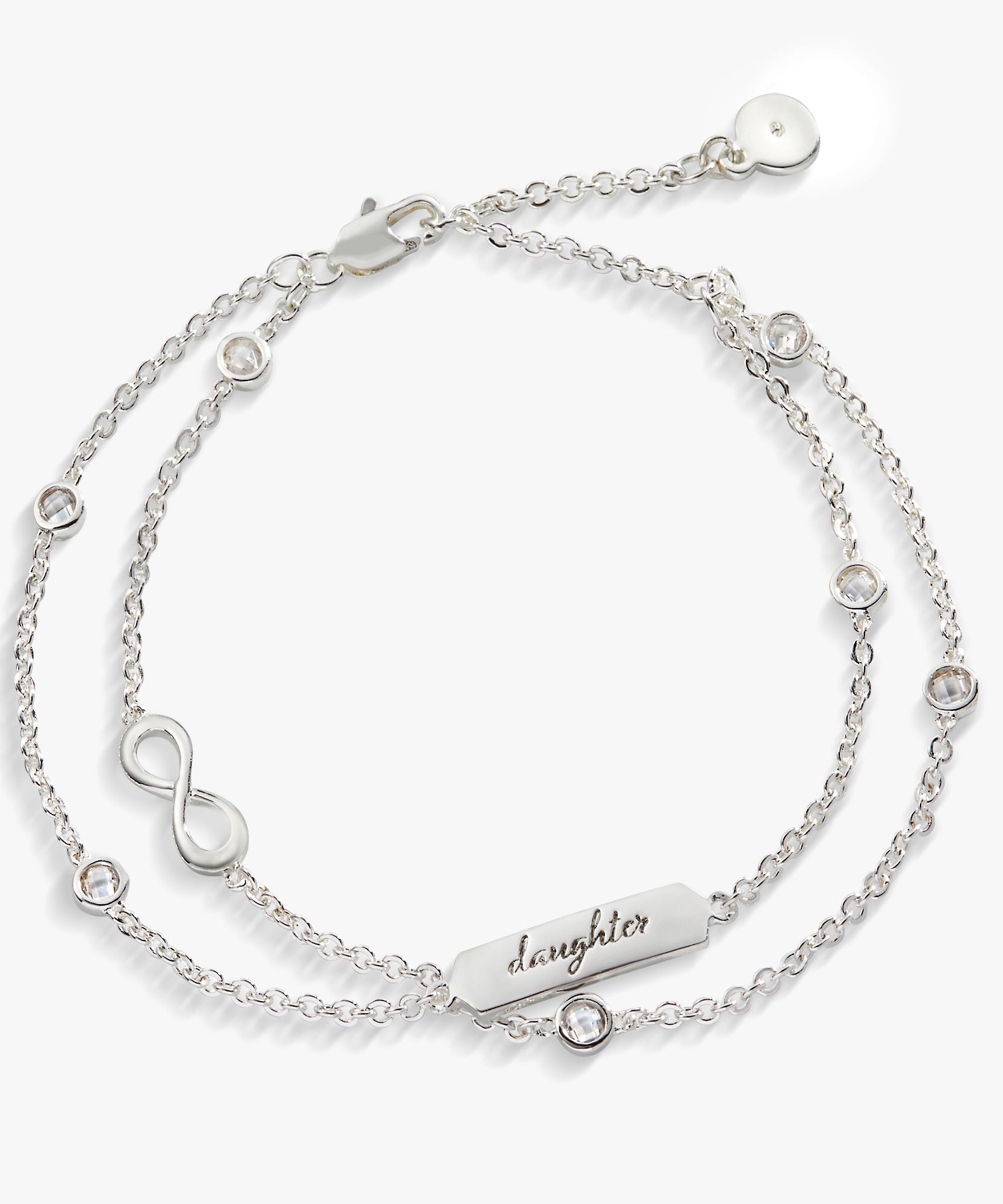 Daughter Infinity Chain Double Strand Bracelet
