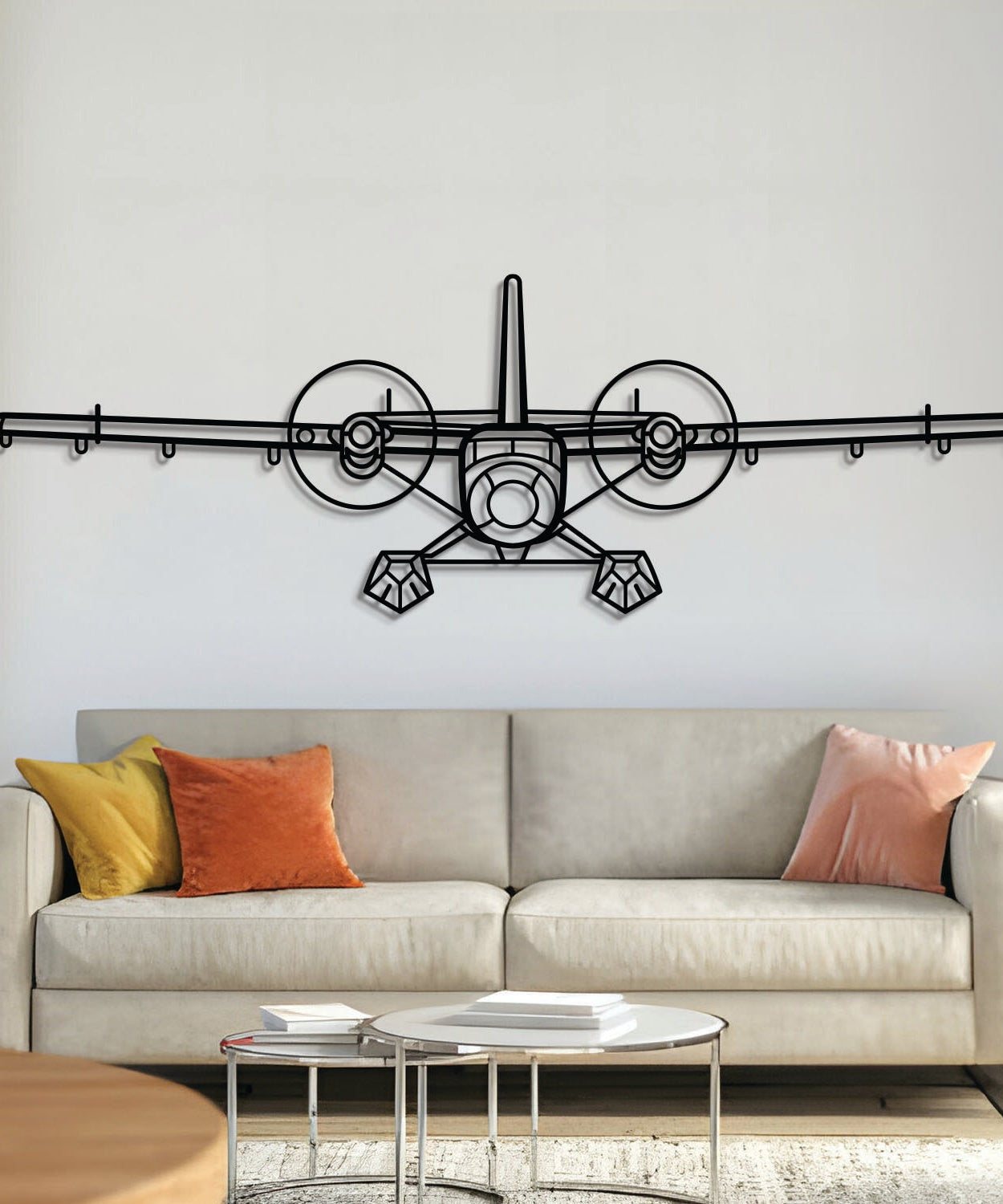 DHC-6 Twin Otter Wandbild aus Metall – NCP0060