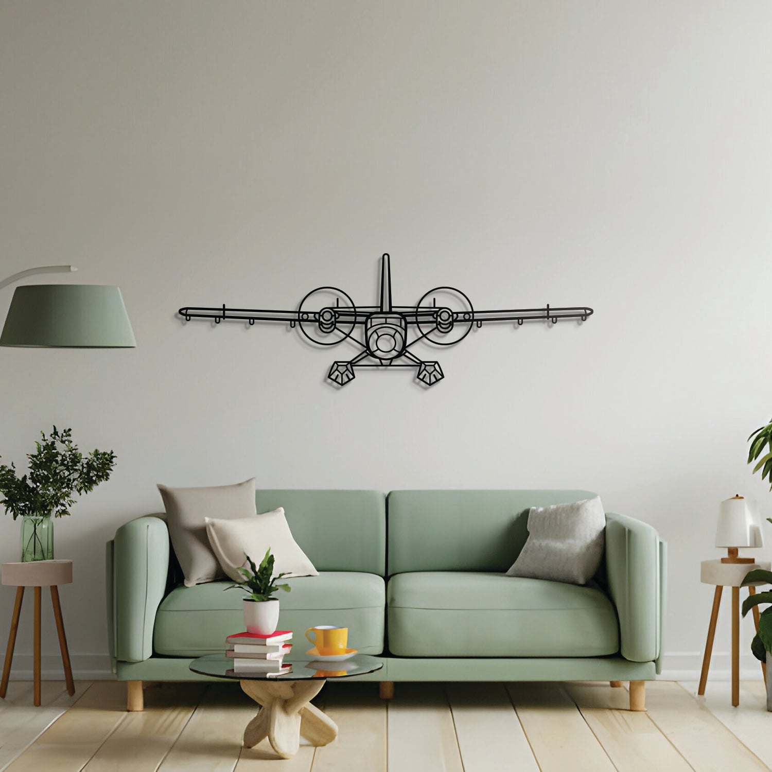 DHC-6 Twin Otter Metal Aircraft Wall Art - NCP0060