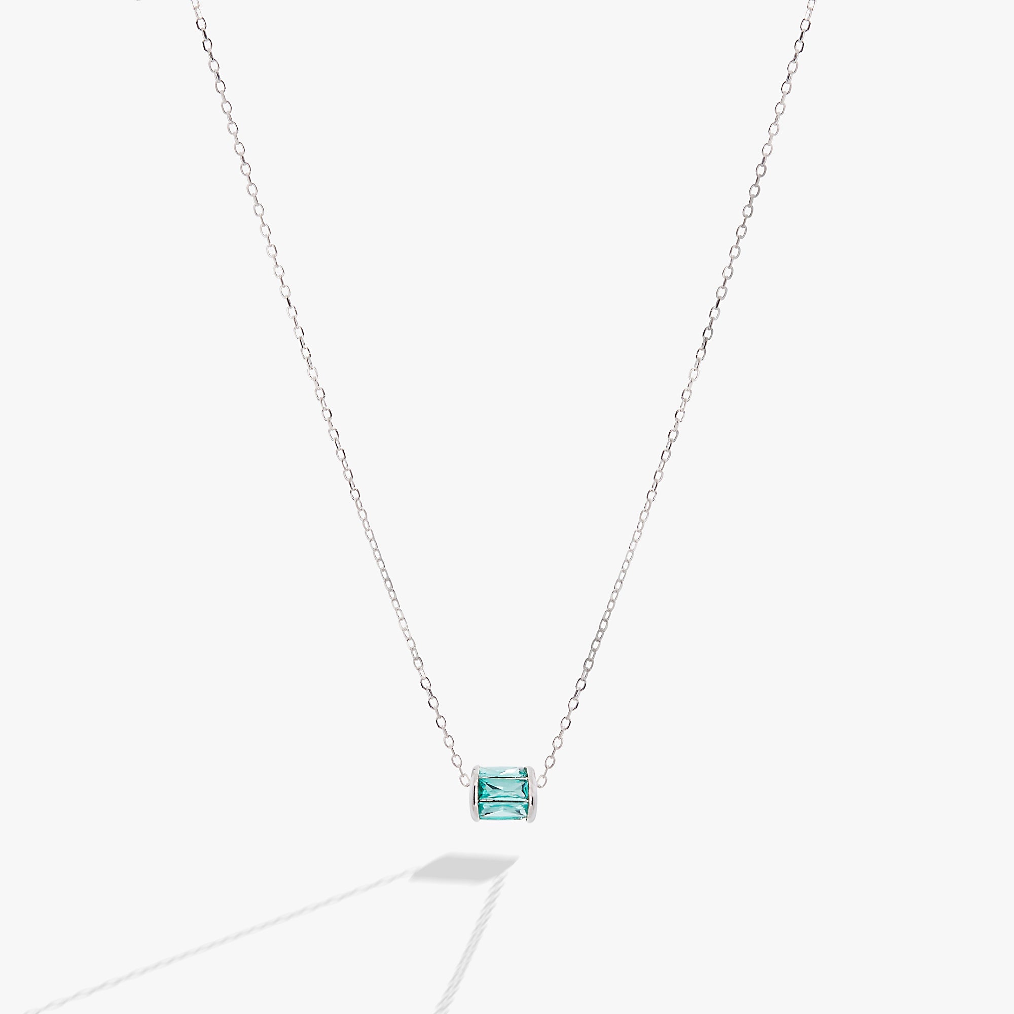 December Birthstone Precious Pendant Necklace