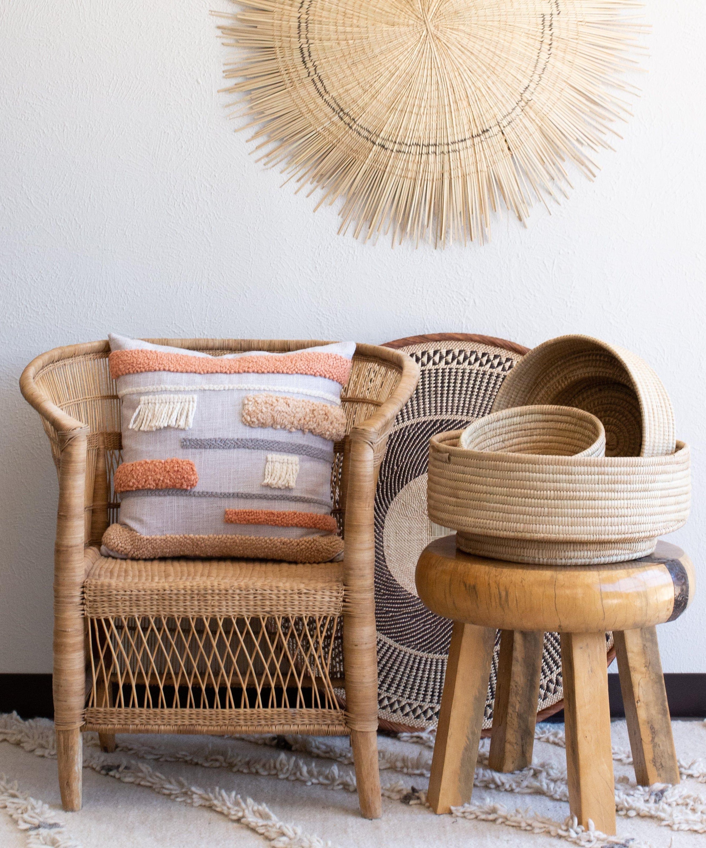 Natural Woven Dengu Basket