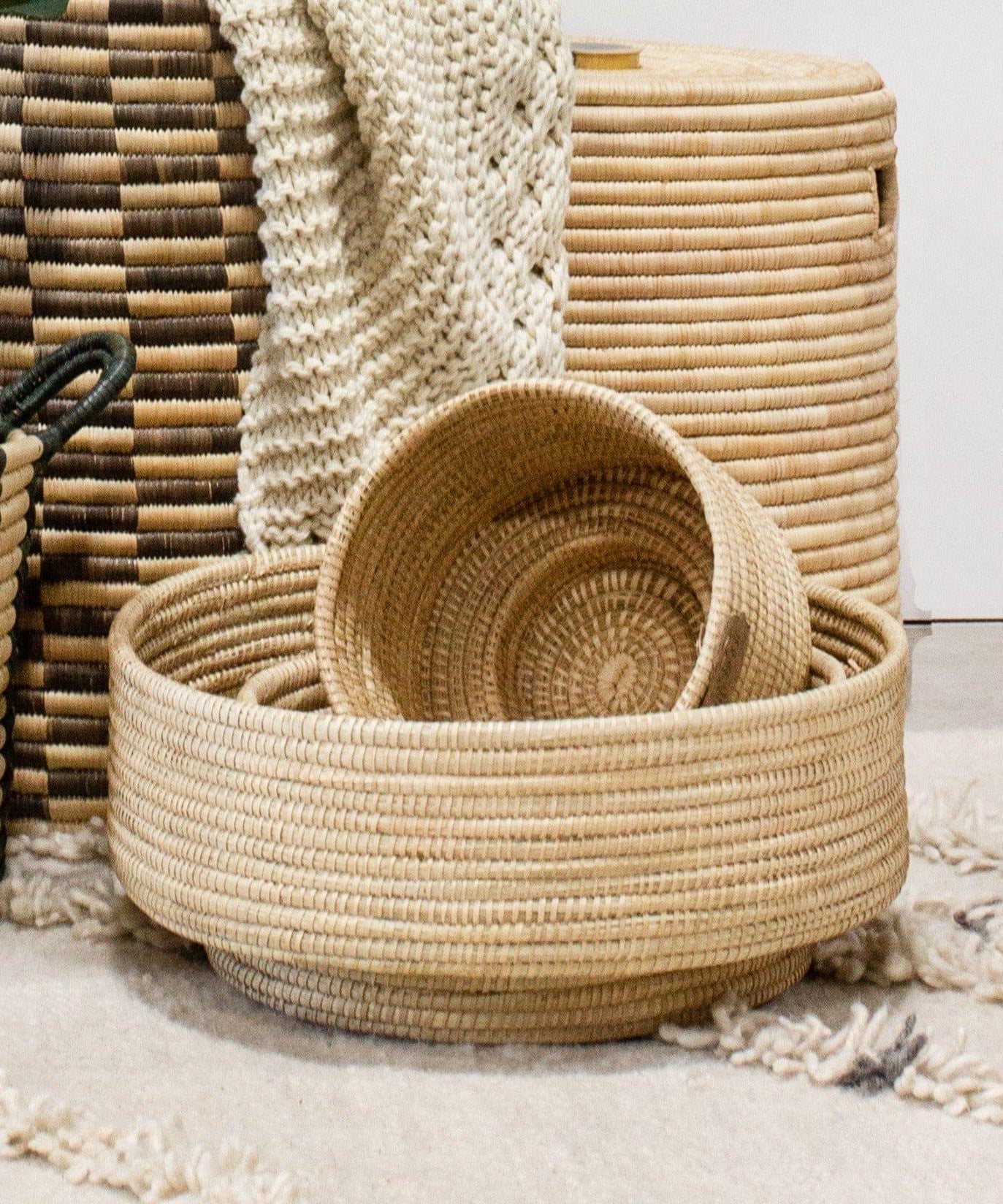 Natural Woven Dengu Basket