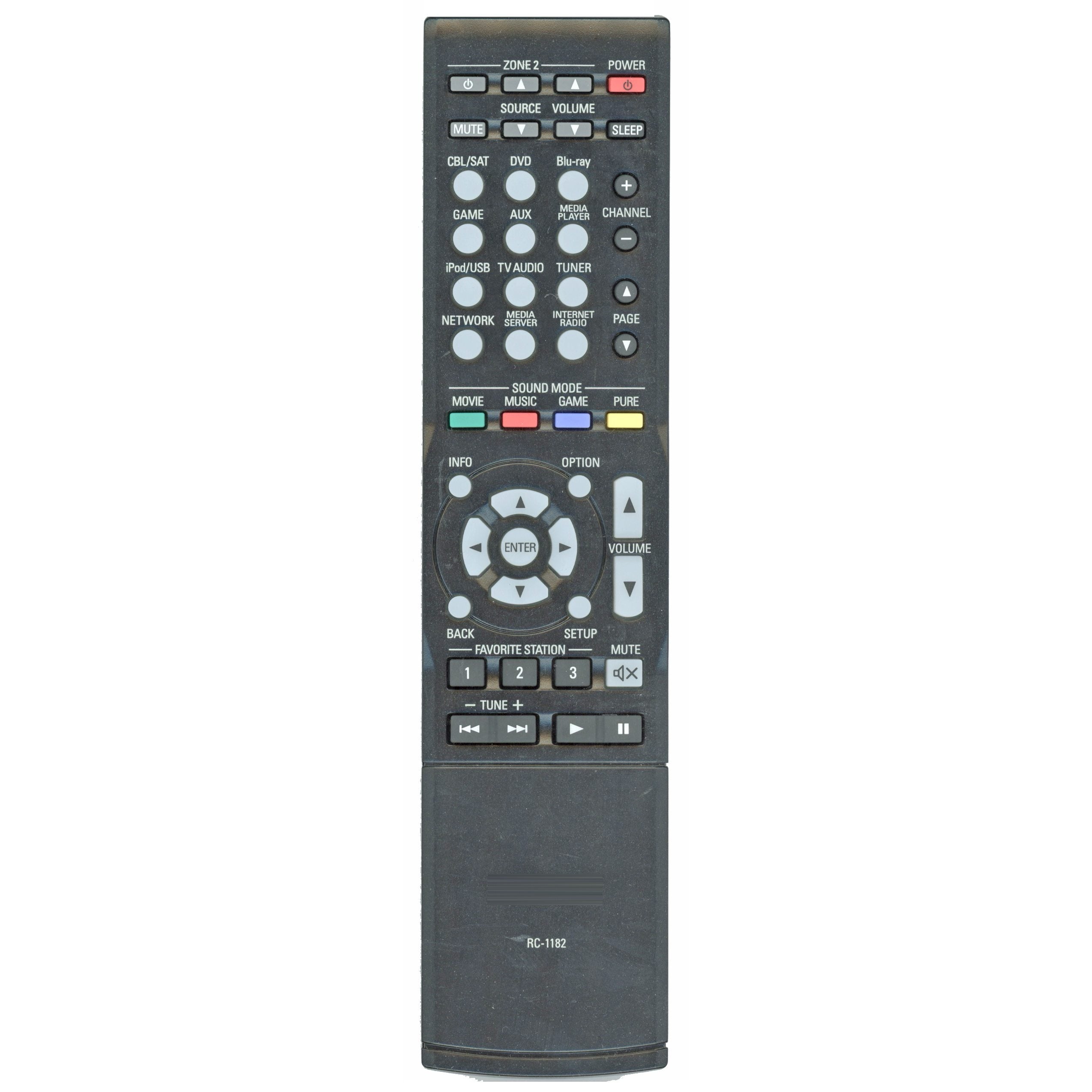 Denon RC-1182 A/V Receiver Remote Control | IR - 30701013900AD