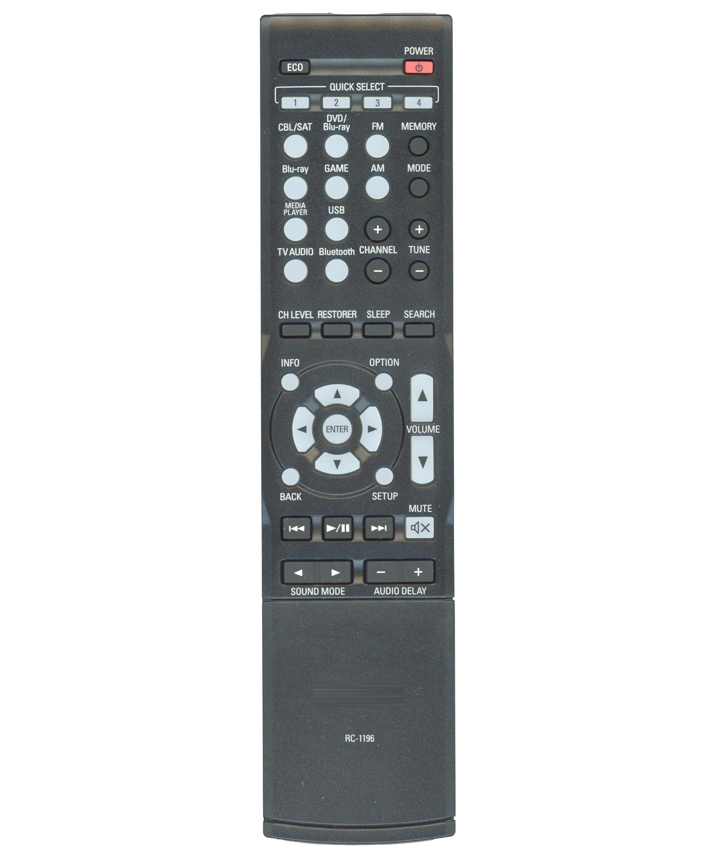 Denon RC-1196 A/V Receiver Remote Control | IR - 30701017000AD