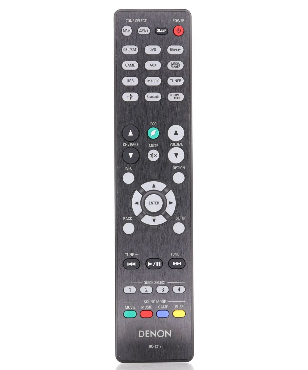 Denon RC-1217 A/V Receiver Remote Control | IR - 30701024500AD