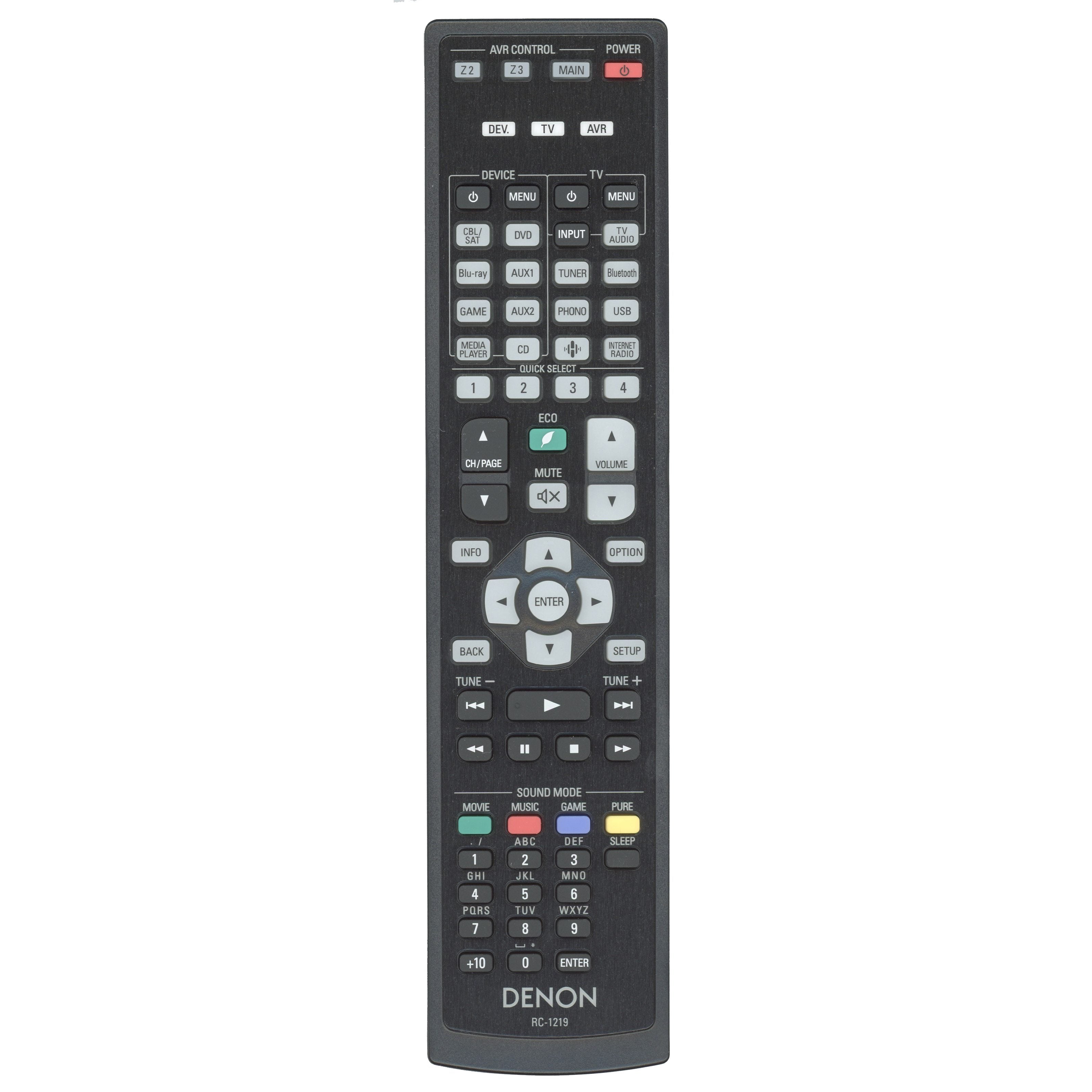 Denon RC-1219 A/V Receiver Remote Control - 30701024100AS