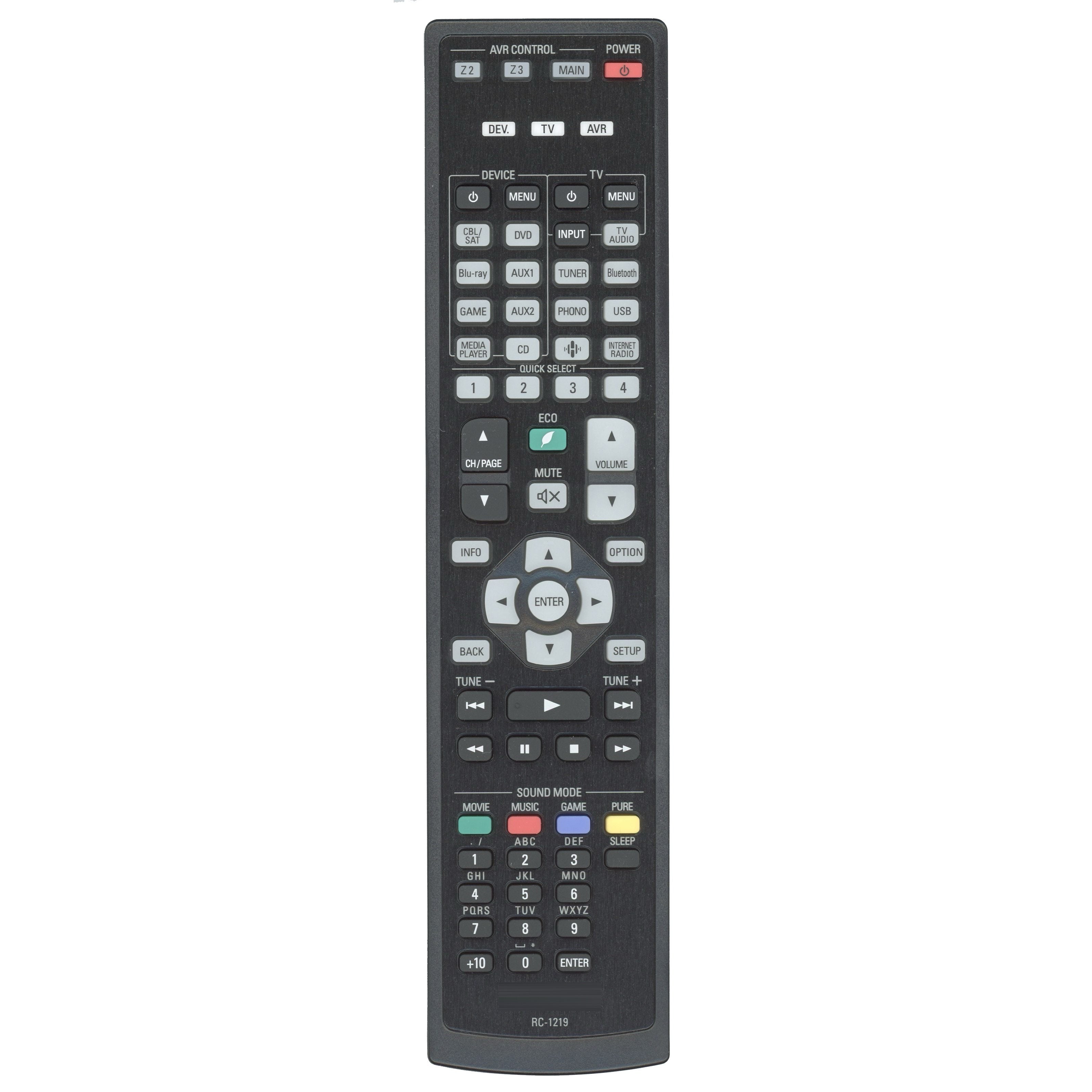 Denon RC-1219 A/V Receiver Remote Control - 30701024100AS