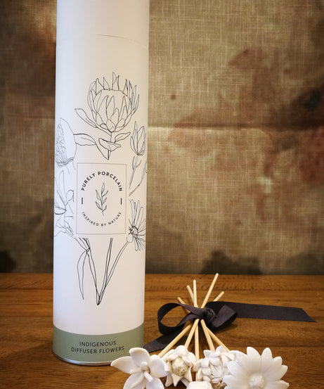 African Flowers Bamboo Diffuser Set