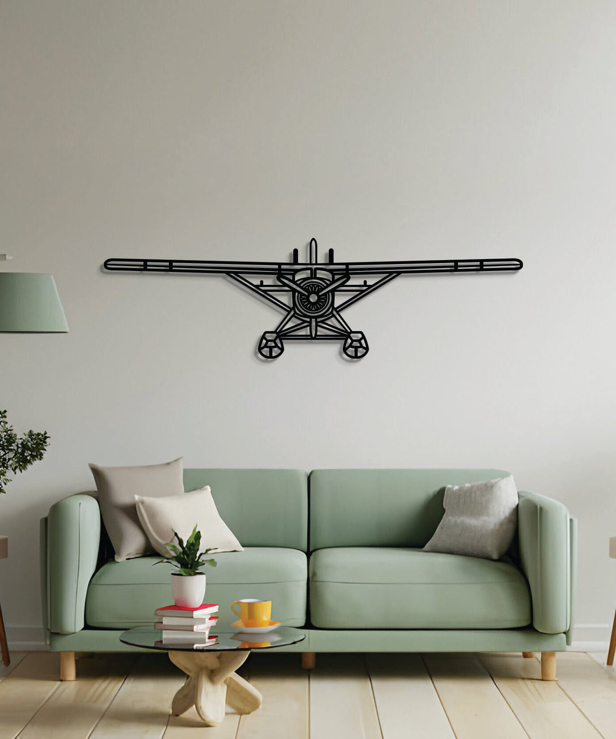 DHC-2 Beaver Metallflugzeug Wandkunst - NCP0549
