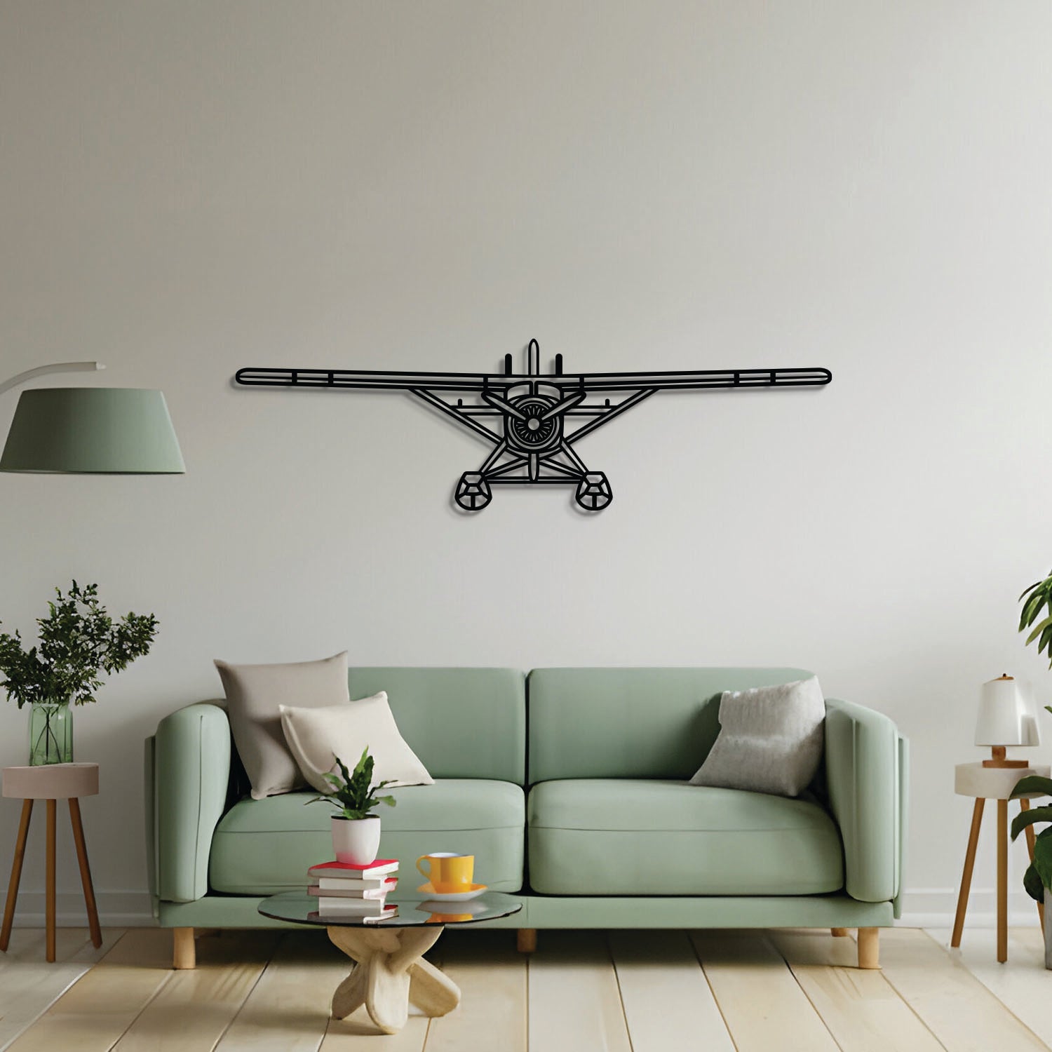 DHC-2 Beaver Metallflugzeug Wandkunst - NCP0549