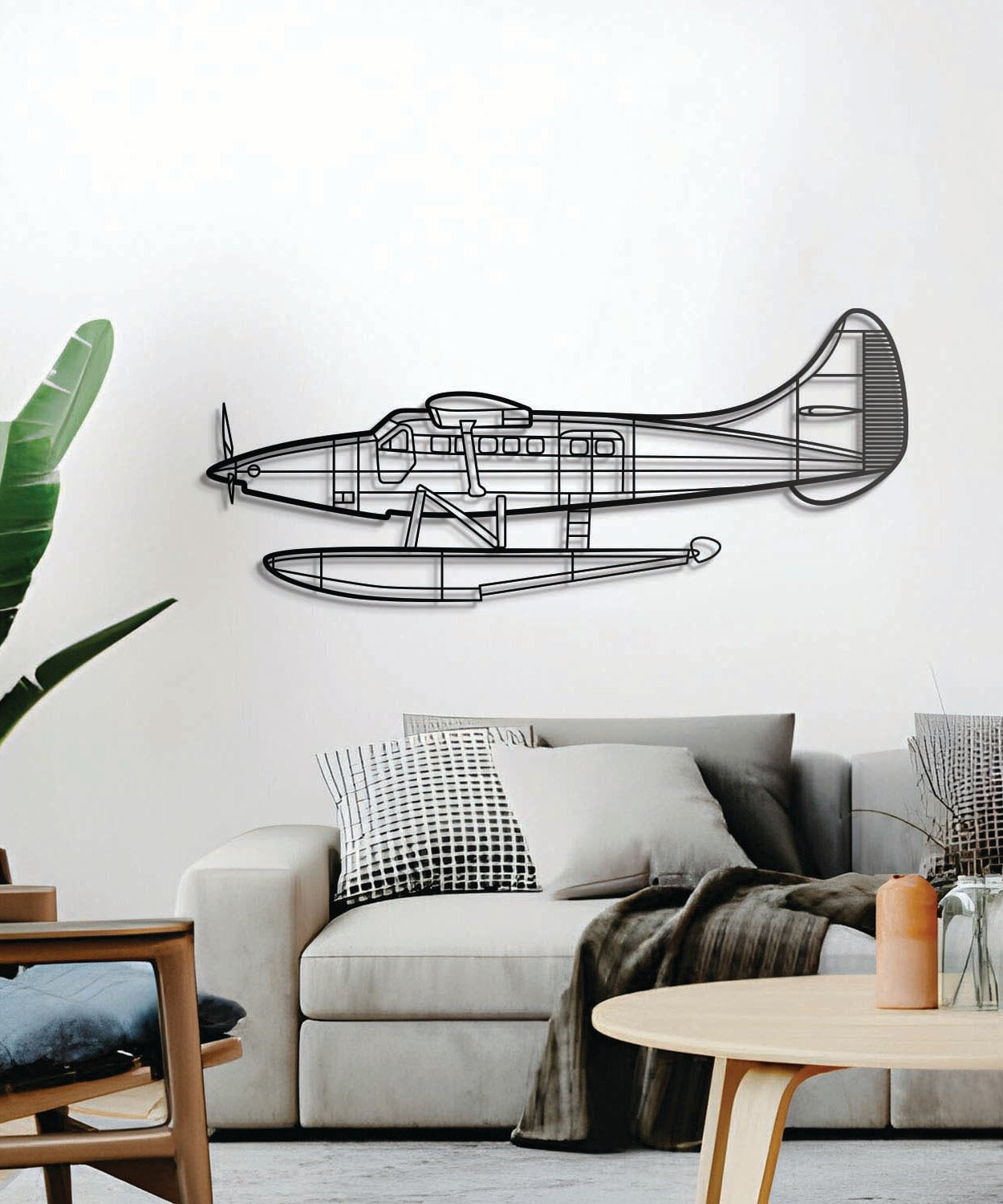 DHC-3T Metallflugzeug Wandkunst - NCP0418