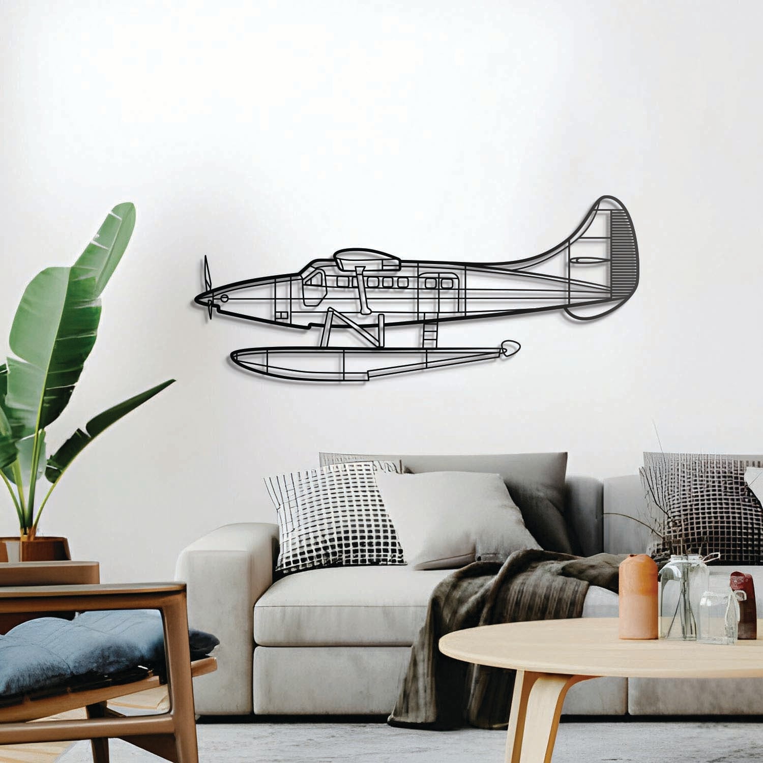 DHC-3T Metallflugzeug Wandkunst - NCP0418