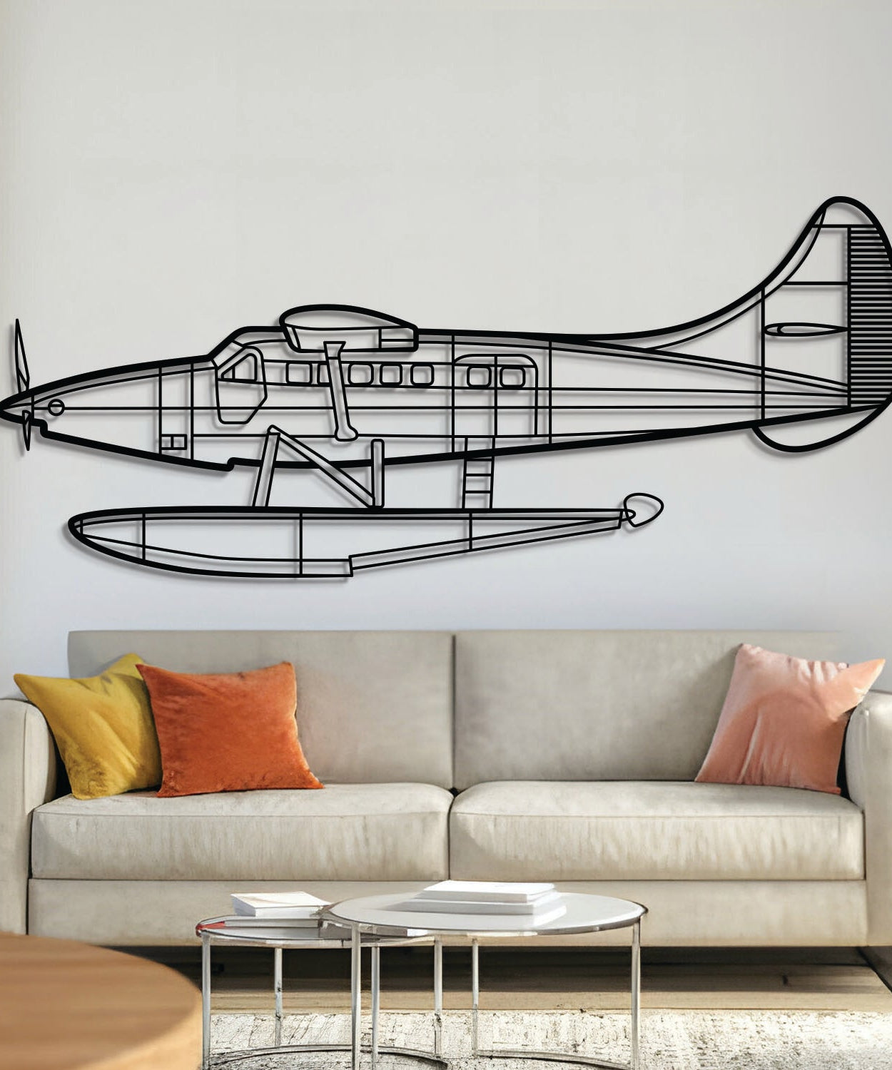 DHC-3T Metallflugzeug Wandkunst - NCP0418