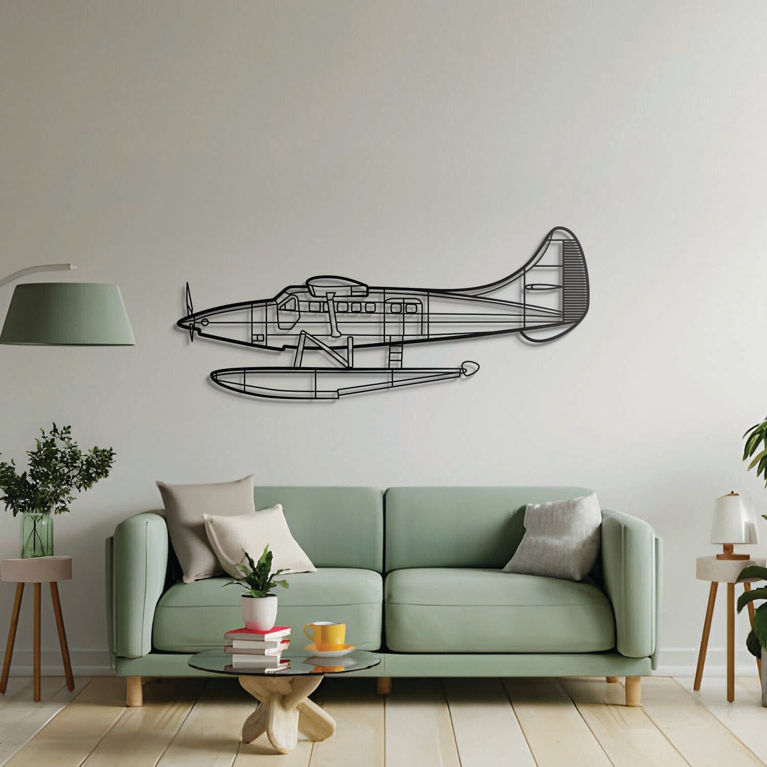 DHC-3T Metallflugzeug Wandkunst - NCP0418