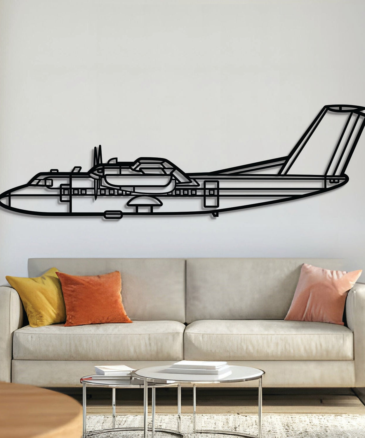 DHC-7 Metallflugzeug Wandbild - NCP0550