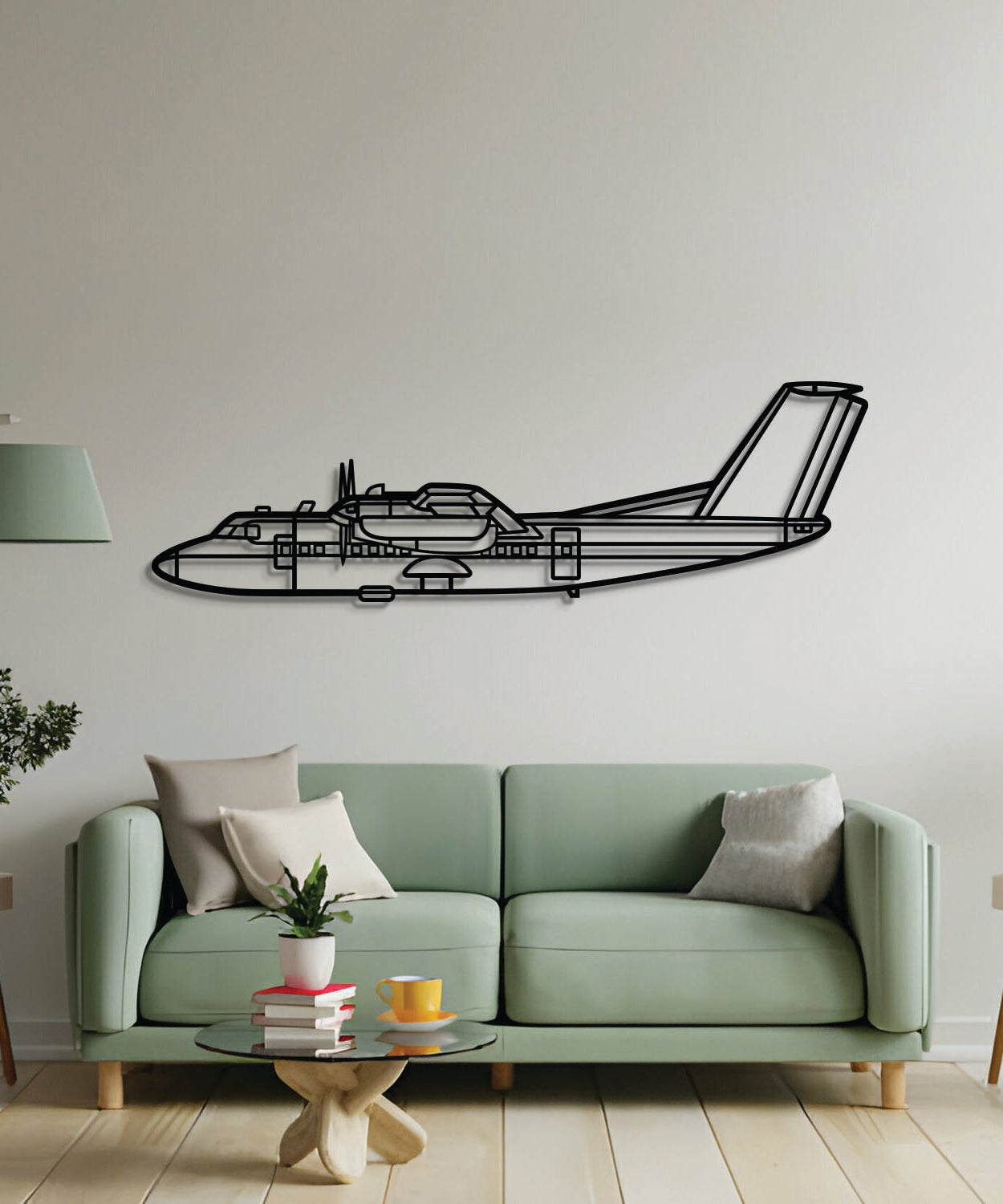 DHC-7 Metallflugzeug Wandbild - NCP0550