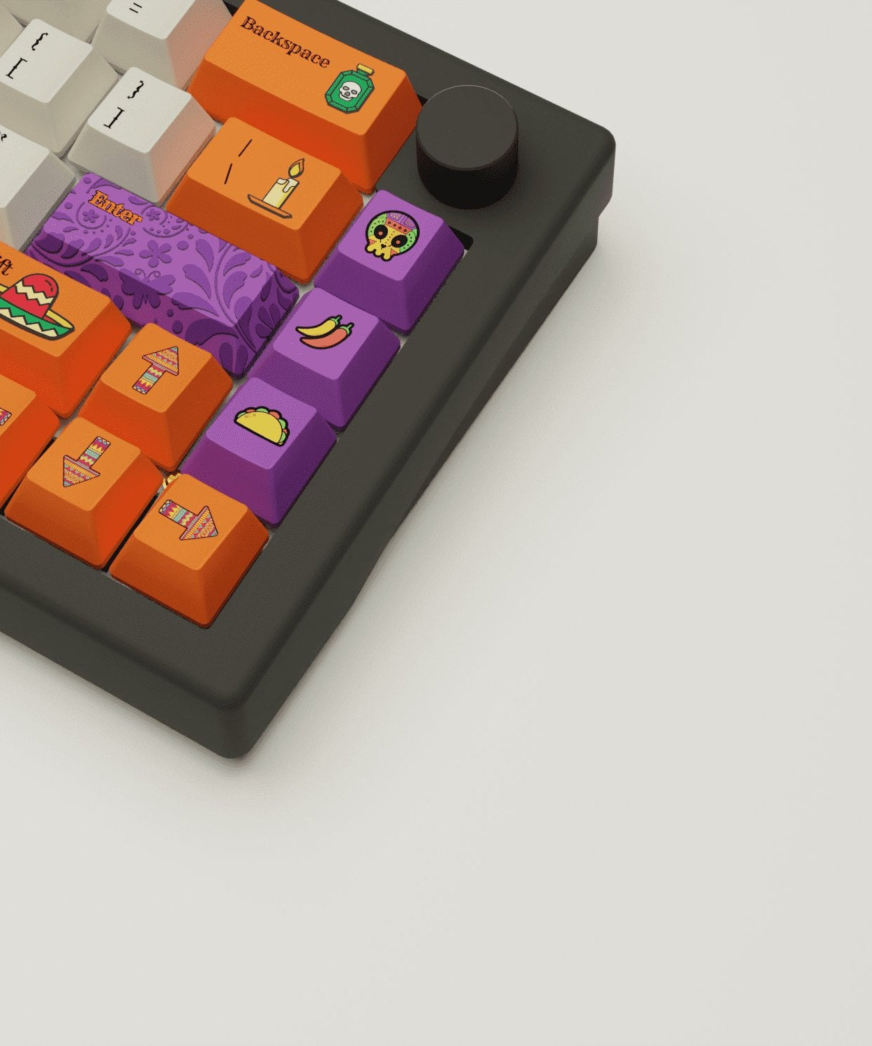 Dia De Muertos Design Keycaps and Mechanical Keyboard