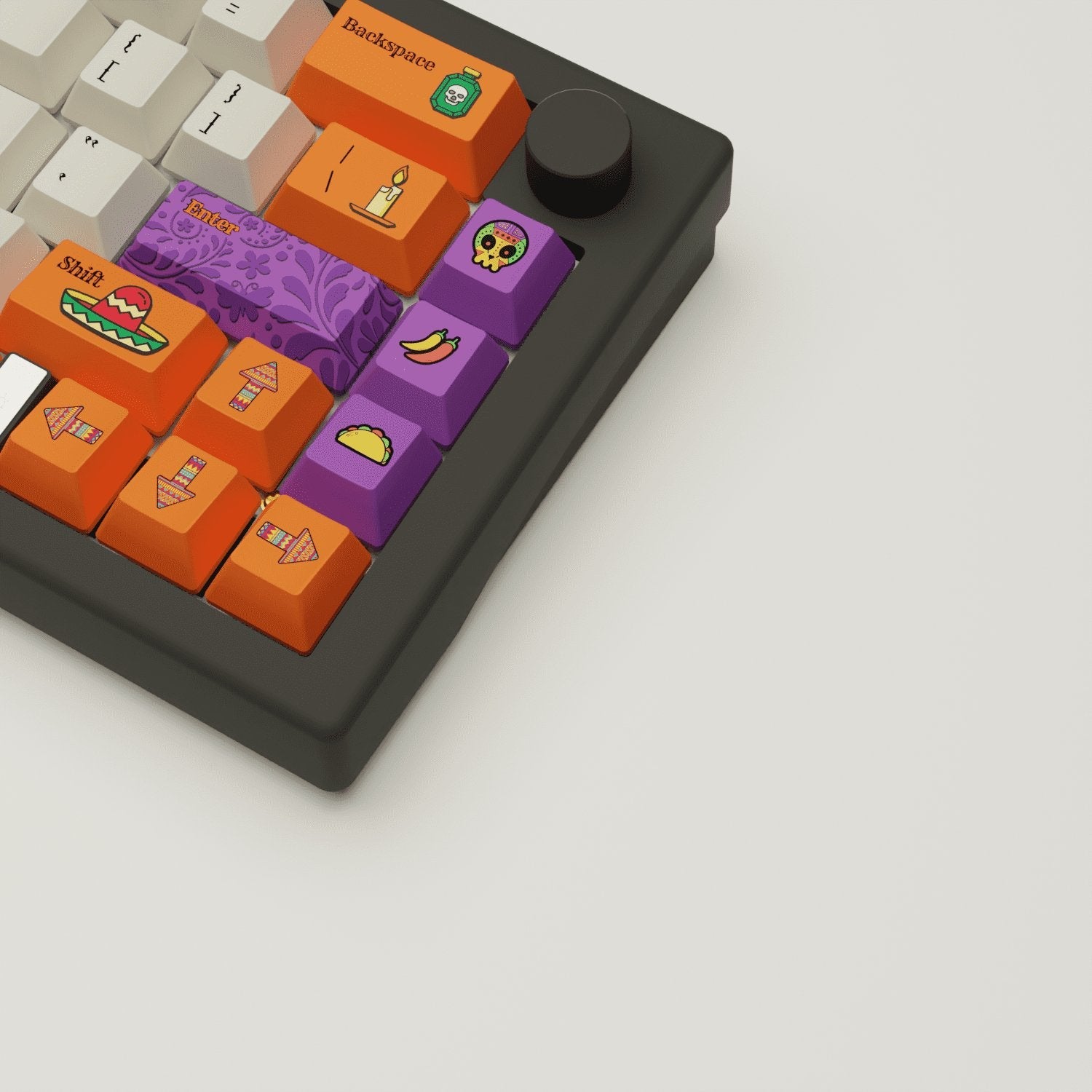 Dia De Muertos Design Keycaps and Mechanical Keyboard