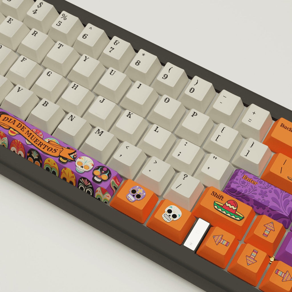 Dia De Muertos Design Keycaps and Mechanical Keyboard