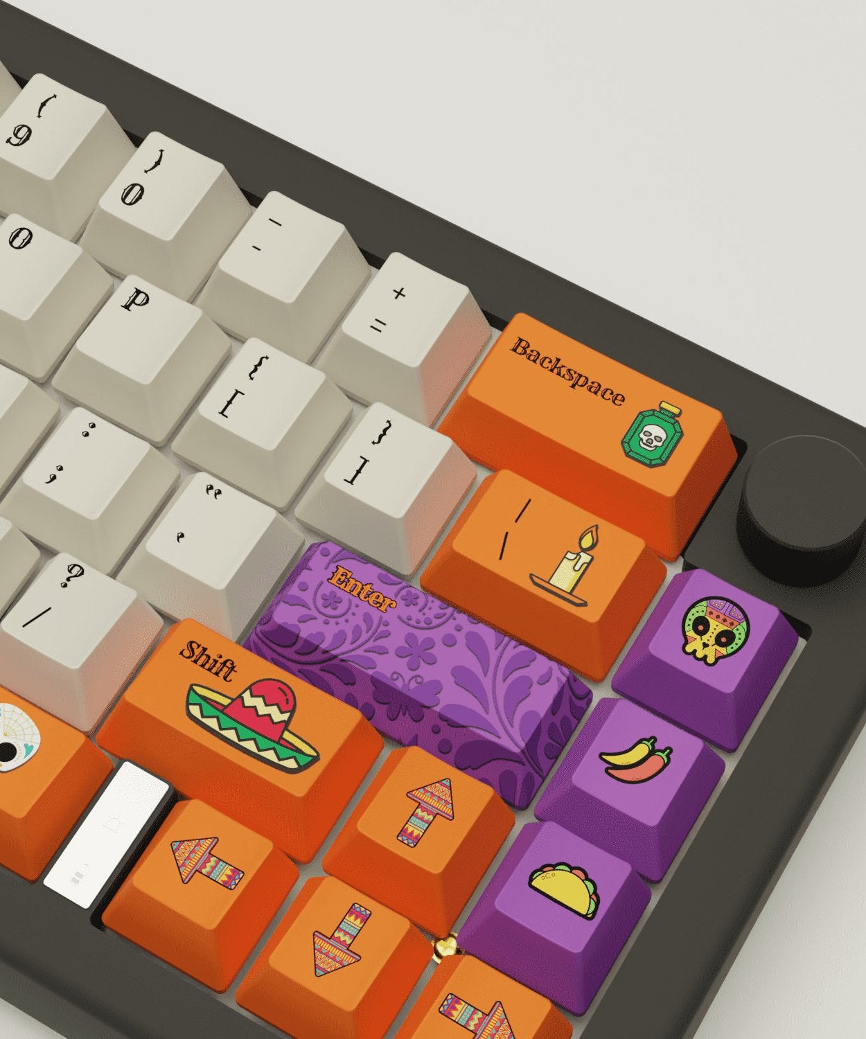 Dia De Muertos Design Keycaps and Mechanical Keyboard