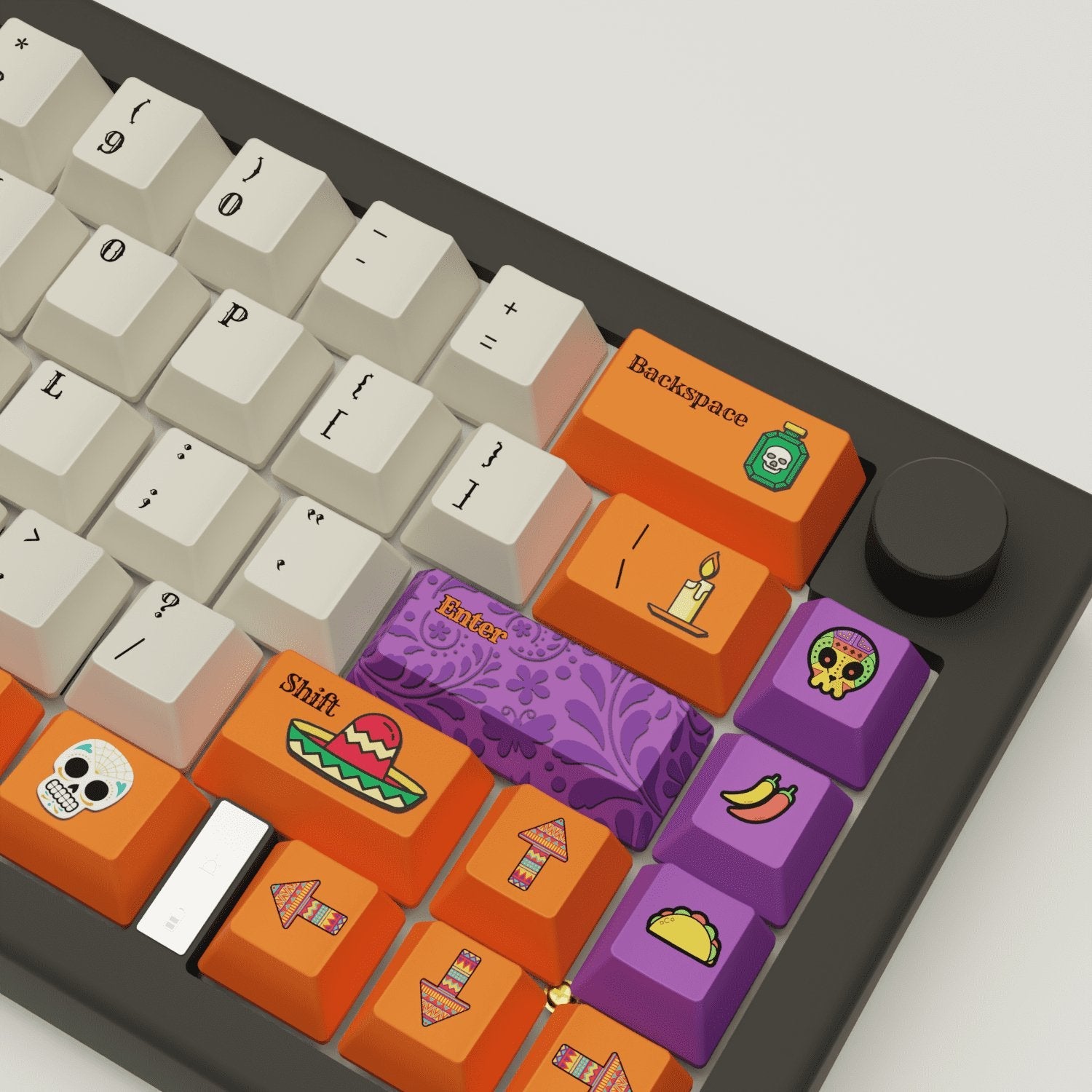 Dia De Muertos Design Keycaps and Mechanical Keyboard