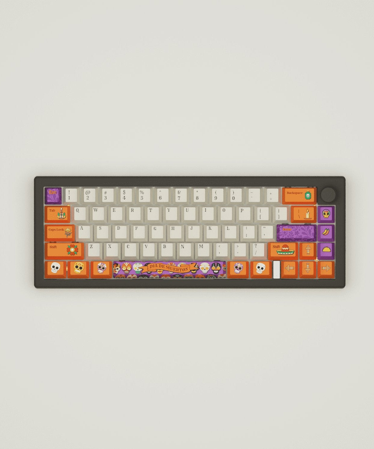 Dia De Muertos Design Keycaps and Mechanical Keyboard