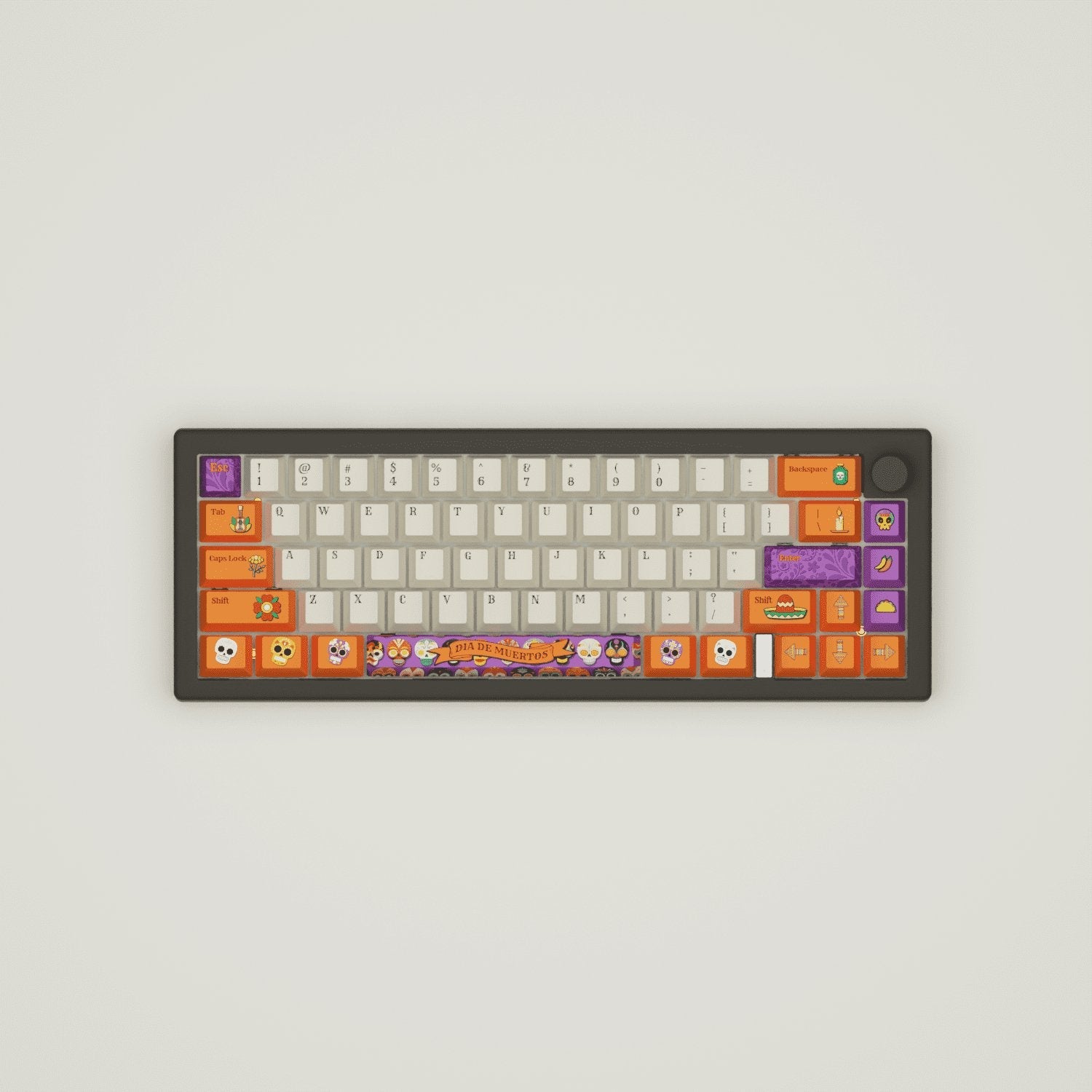 Dia De Muertos Design Keycaps and Mechanical Keyboard